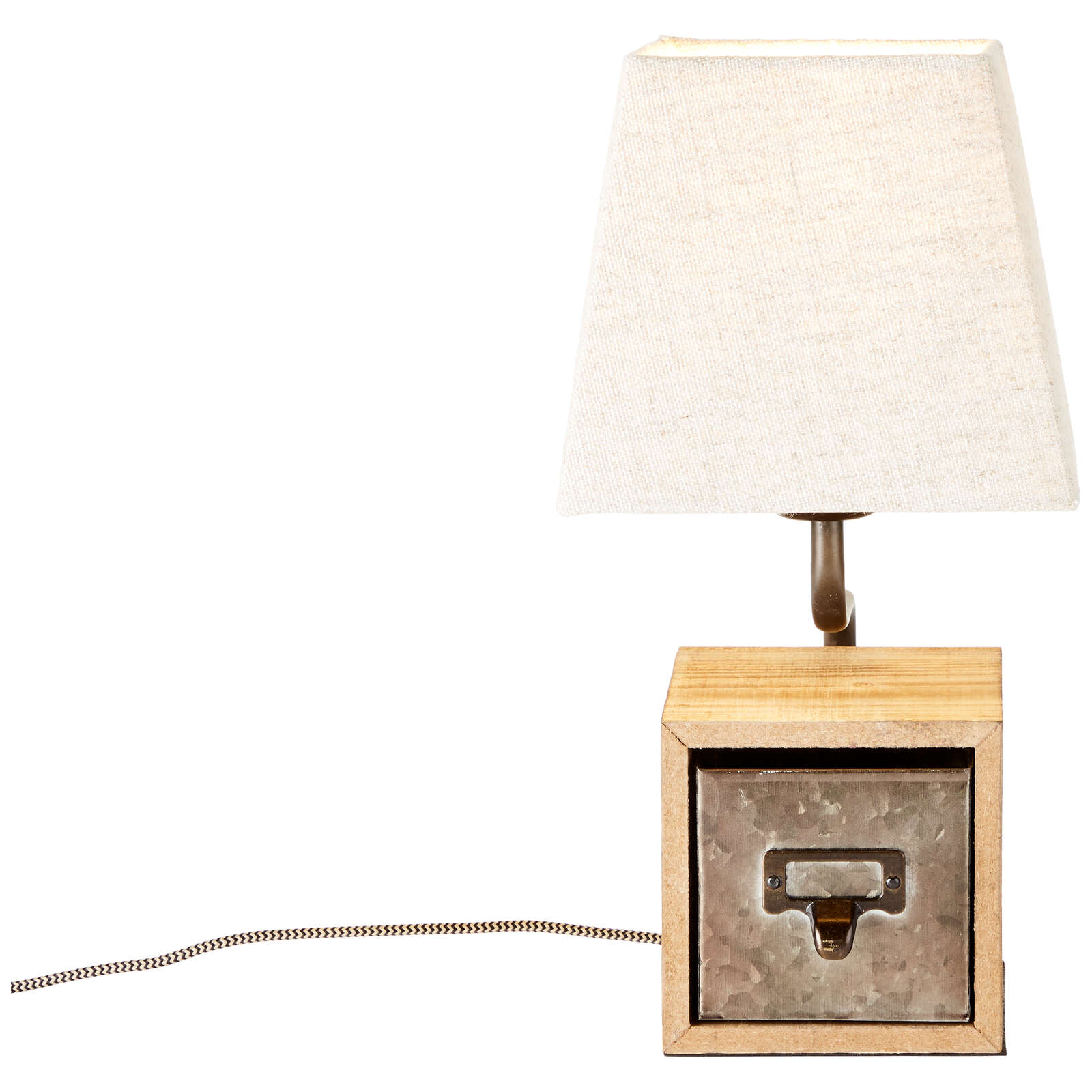             Lampe de table en bois - Dominic - Marron
        