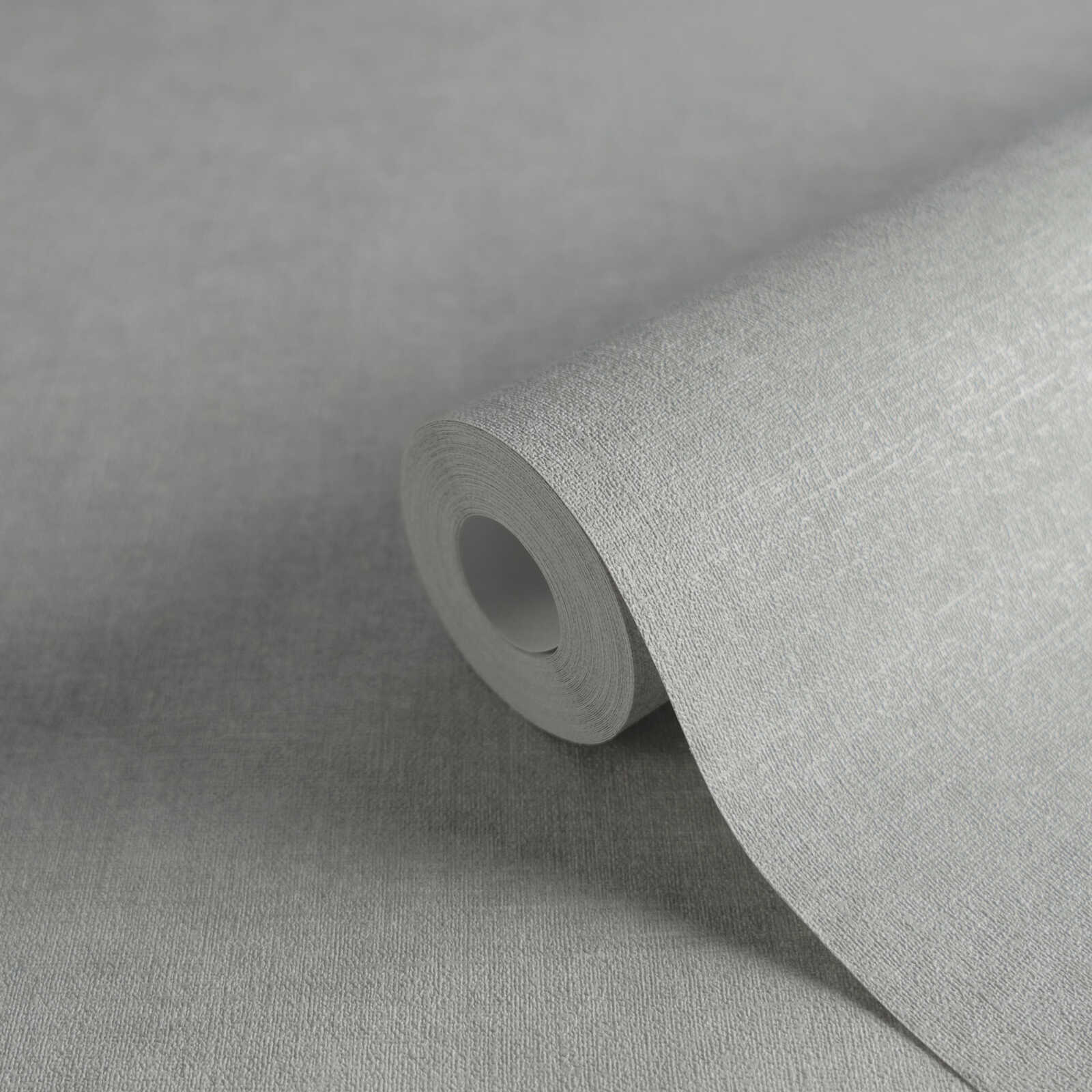             papier peint en papier uni à structure légère imitation crépi - Gris
        