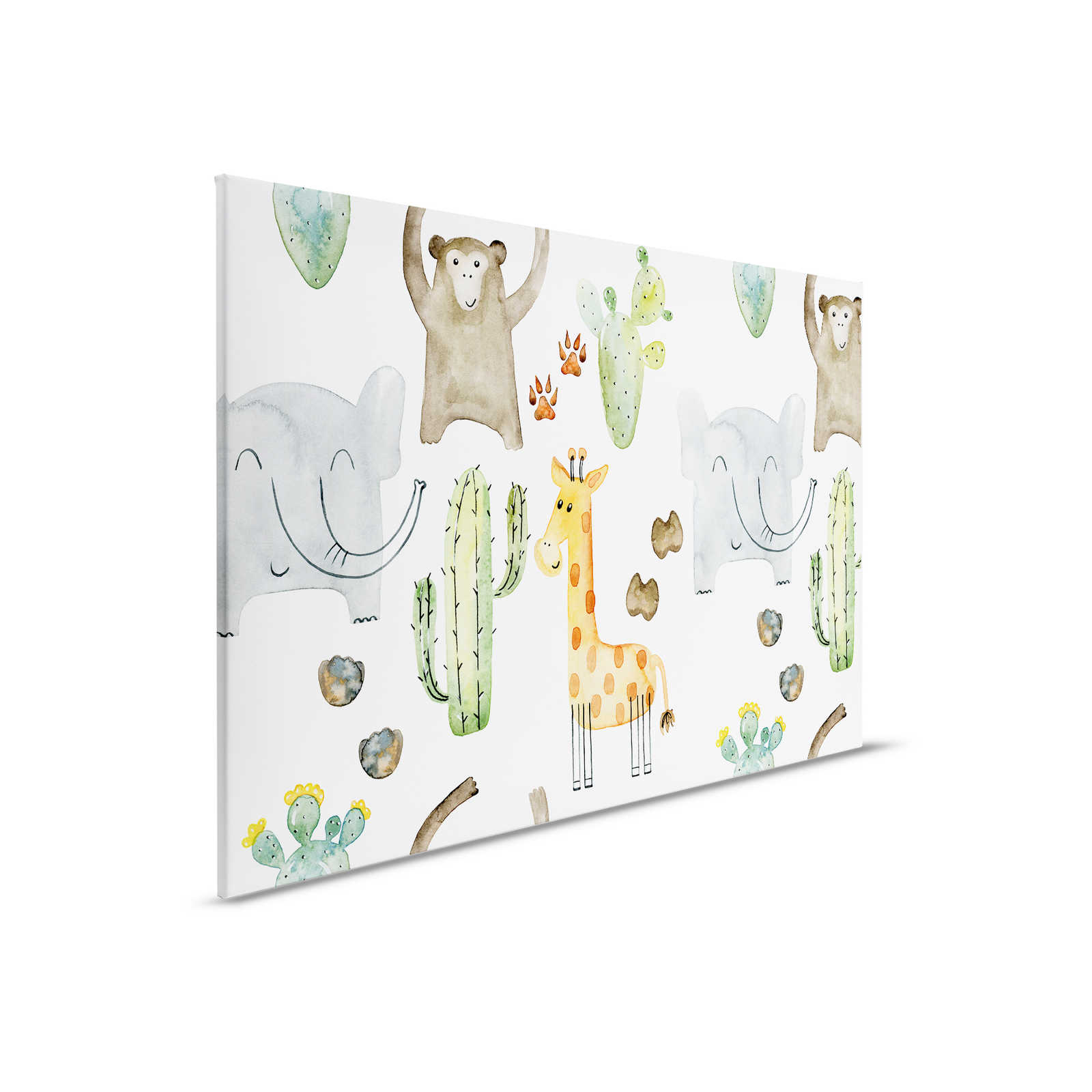             Canvas met dieren en cactussen - 90 cm x 60 cm
        