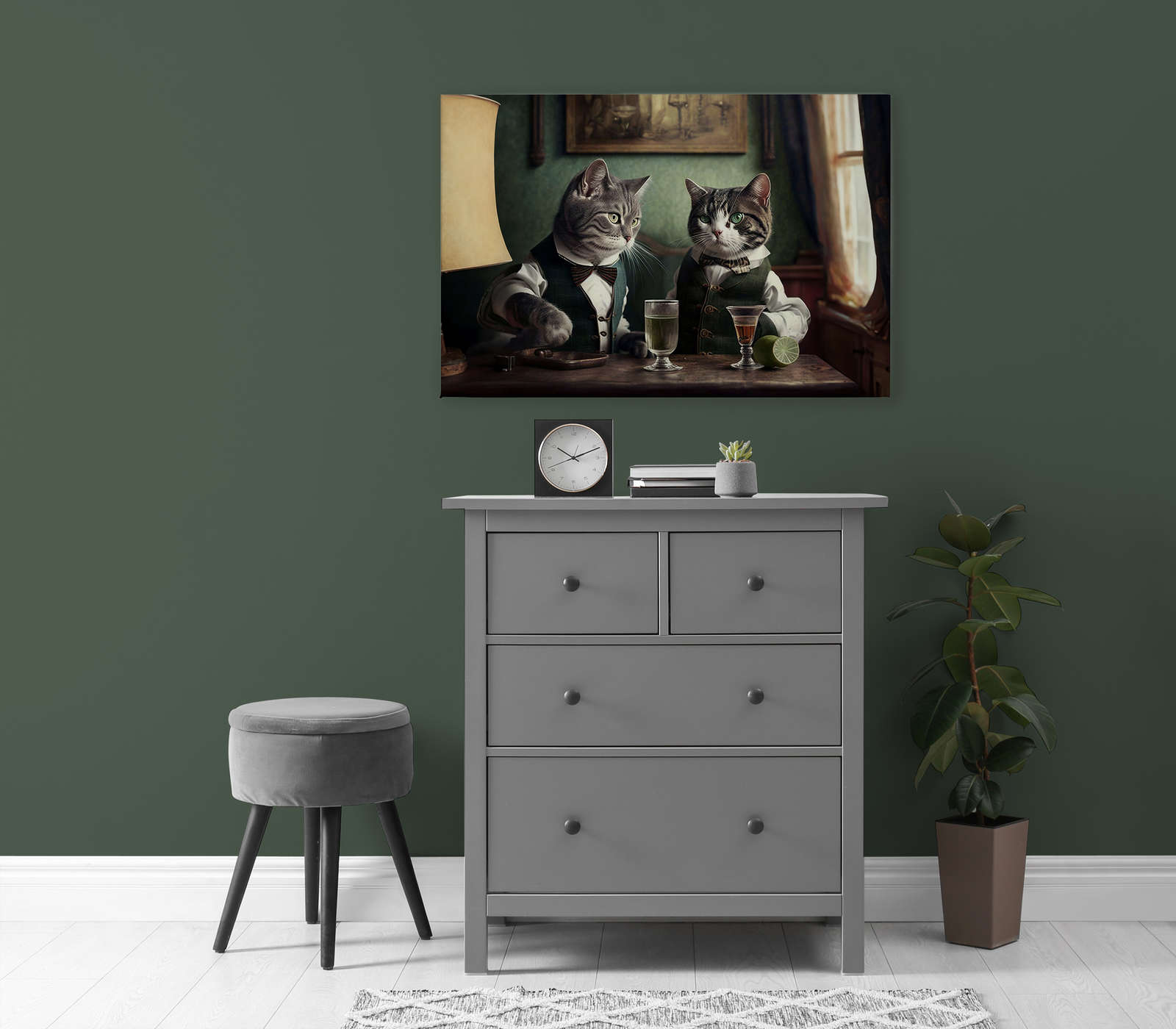             Toile KI »Kitty Bar 2« - 90 cm x 60 cm
        