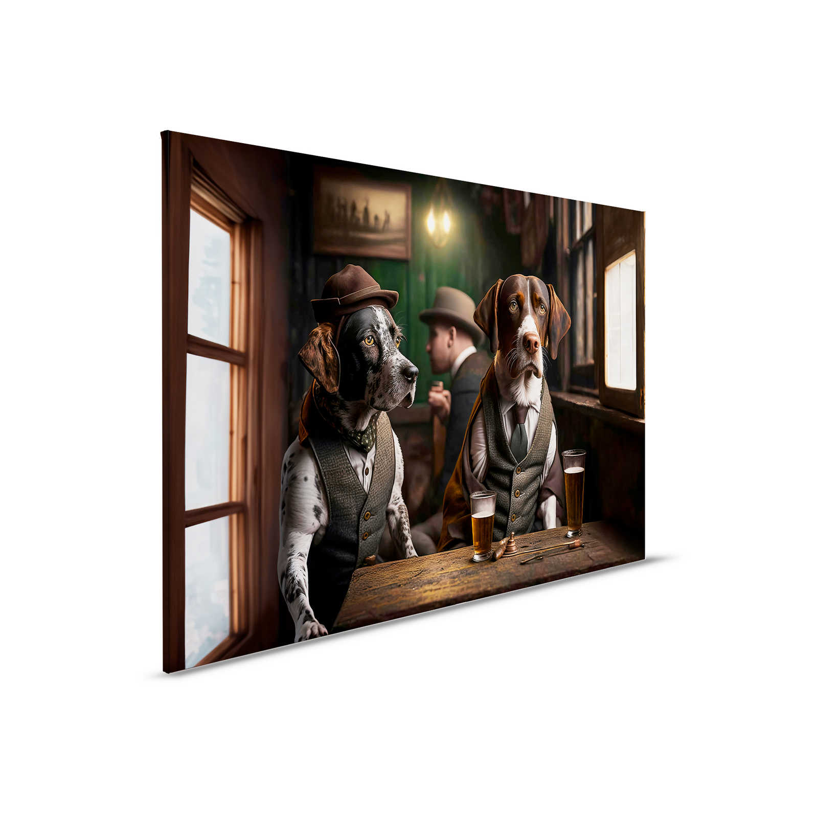         KI Pintura en lienzo »Doggy Bar« - 90 cm x 60 cm
    