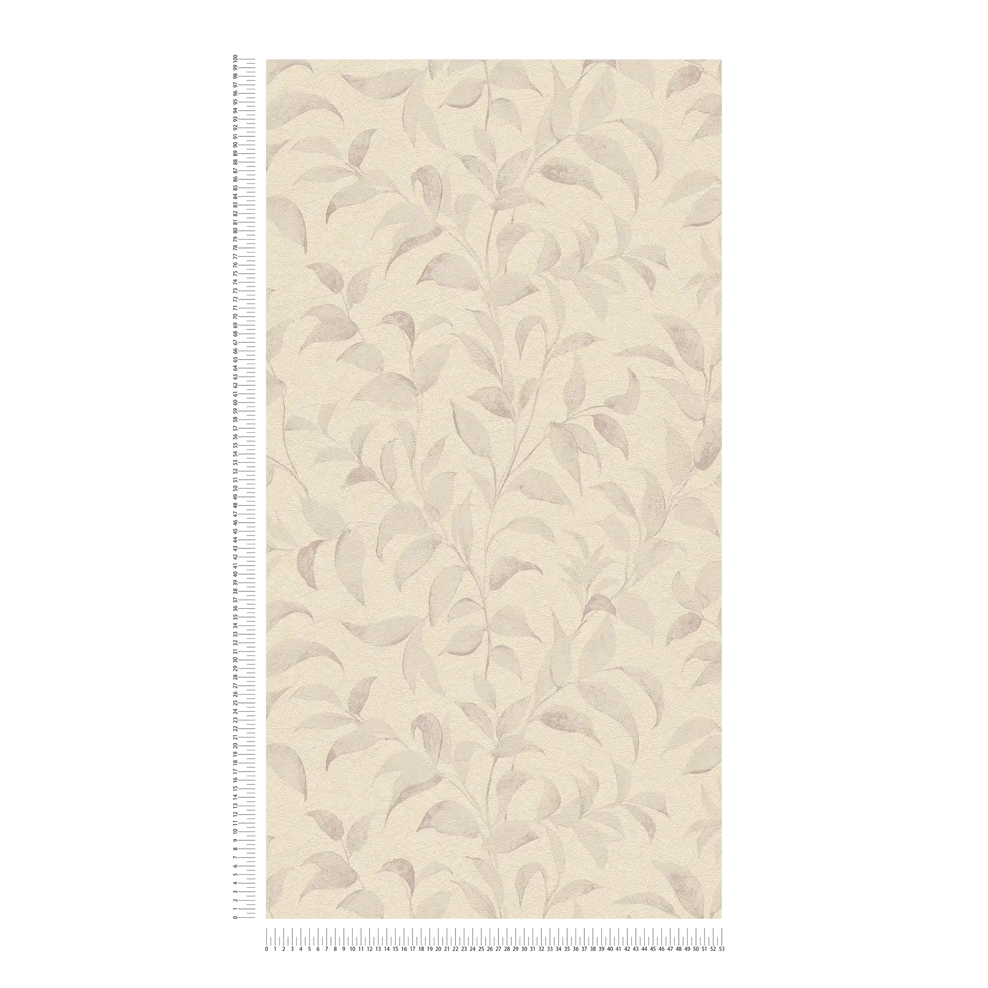             Papel pintado Floral con hojas de textura brillante - gris, plata
        