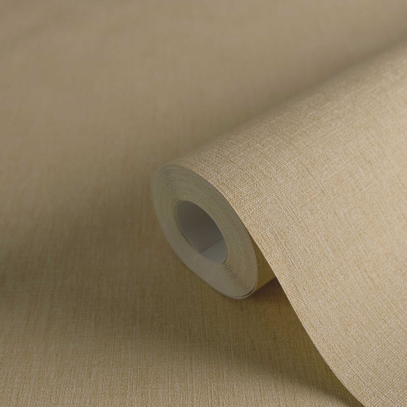             papier peint en papier intissé à l'aspect textile léger dans une teinte sobre - Beige
        