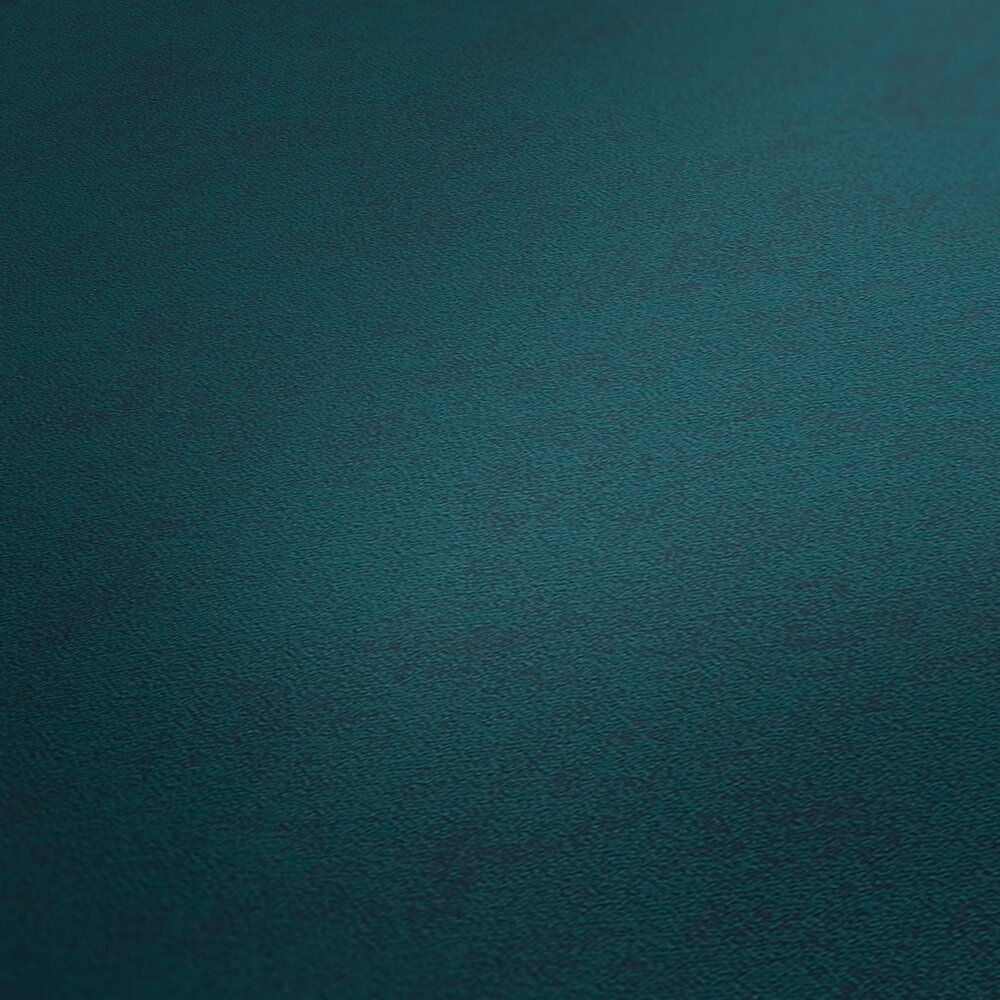             Effen vliesbehang met fijne oppervlaktestructuur - blauw, groen
        