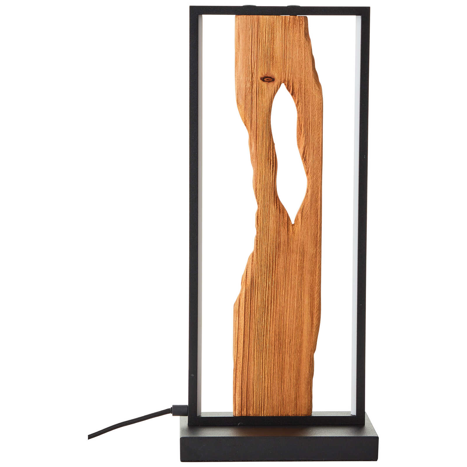             Lampe de table en bois - Elea 3 - Marron
        