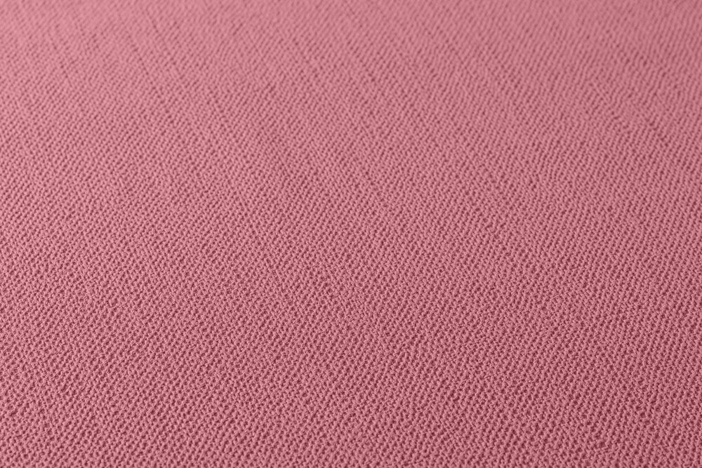             Papier peint sombre vieux rose uni, mat & à structure textile
        