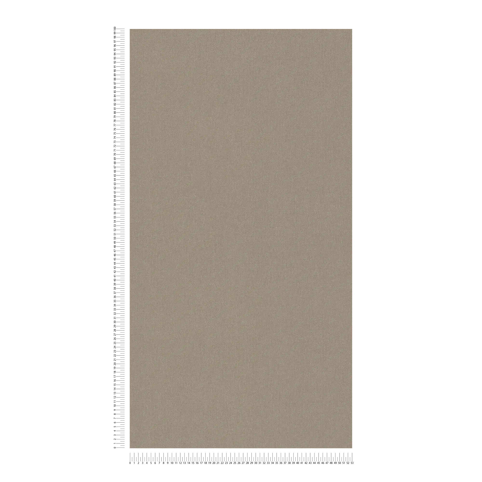             Plain non-woven wallpaper with a simple textile texture - grey, brown
        