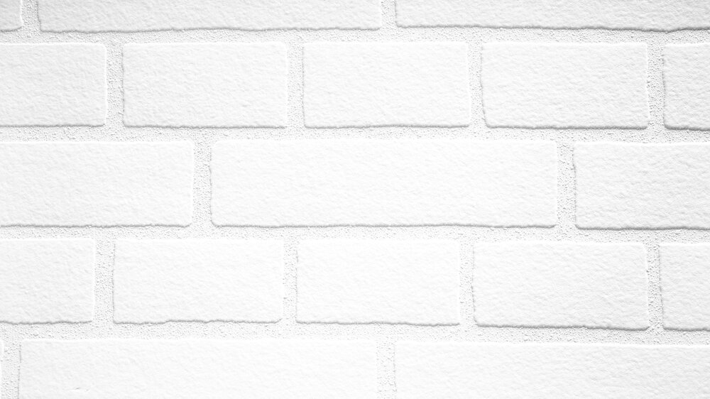             Masonry wallpaper to paint over, with 3D effect - Paintable, White
        