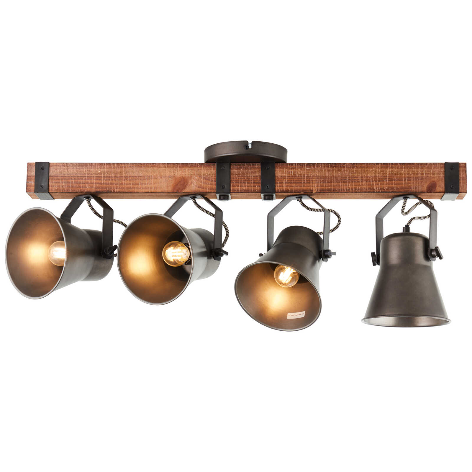             Wooden spotlight bar - Eva 3 - Metallic
        