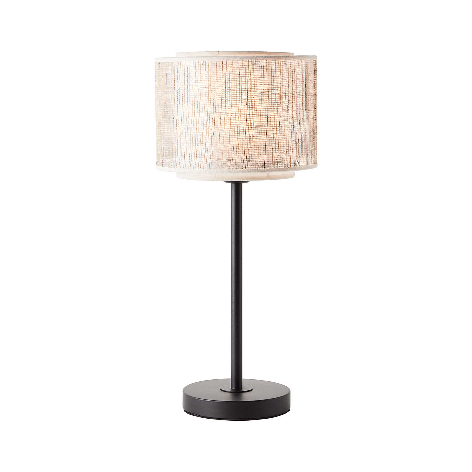 Lampe de table en textile - Madita 1 - Marron

