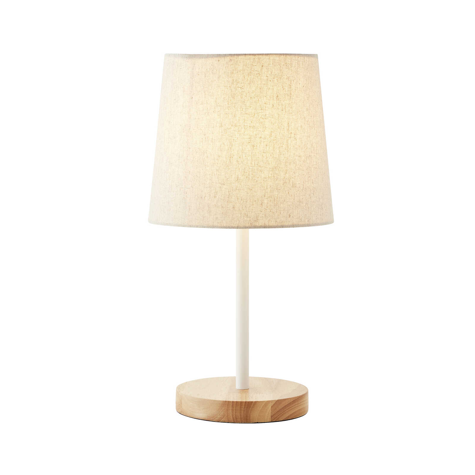 Lampe de table en textile - Lenni 1 - Marron
