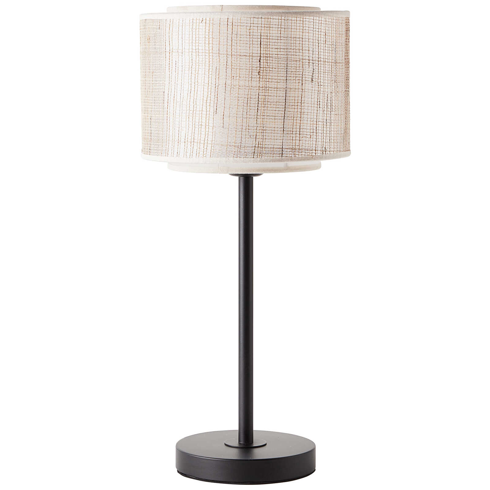             Lampe de table en textile - Madita 1 - Marron
        