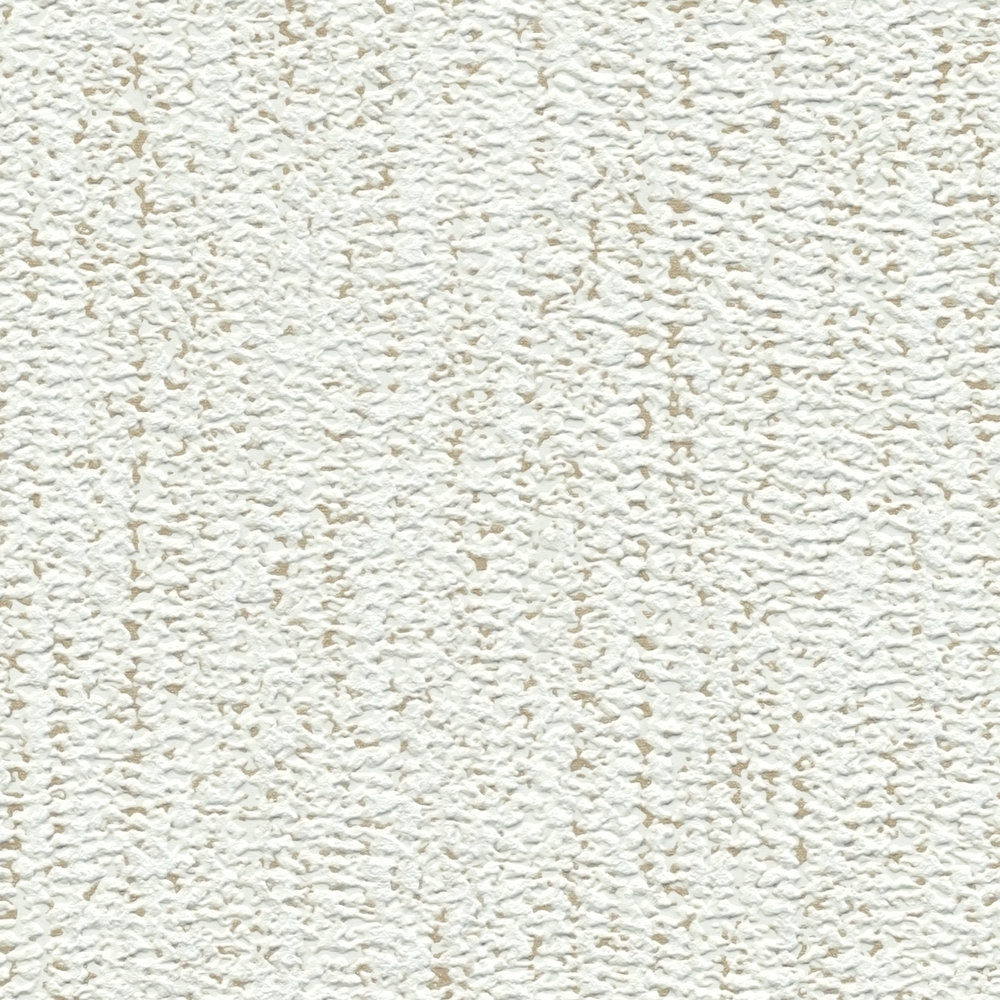             À structure de tissu unie avec une légère brillance - blanc, or
        