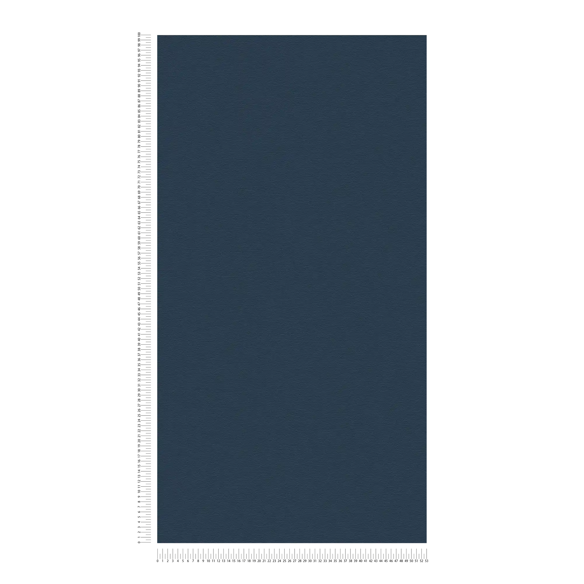             Dark wallpaper linen structure, plain & satin - blue
        