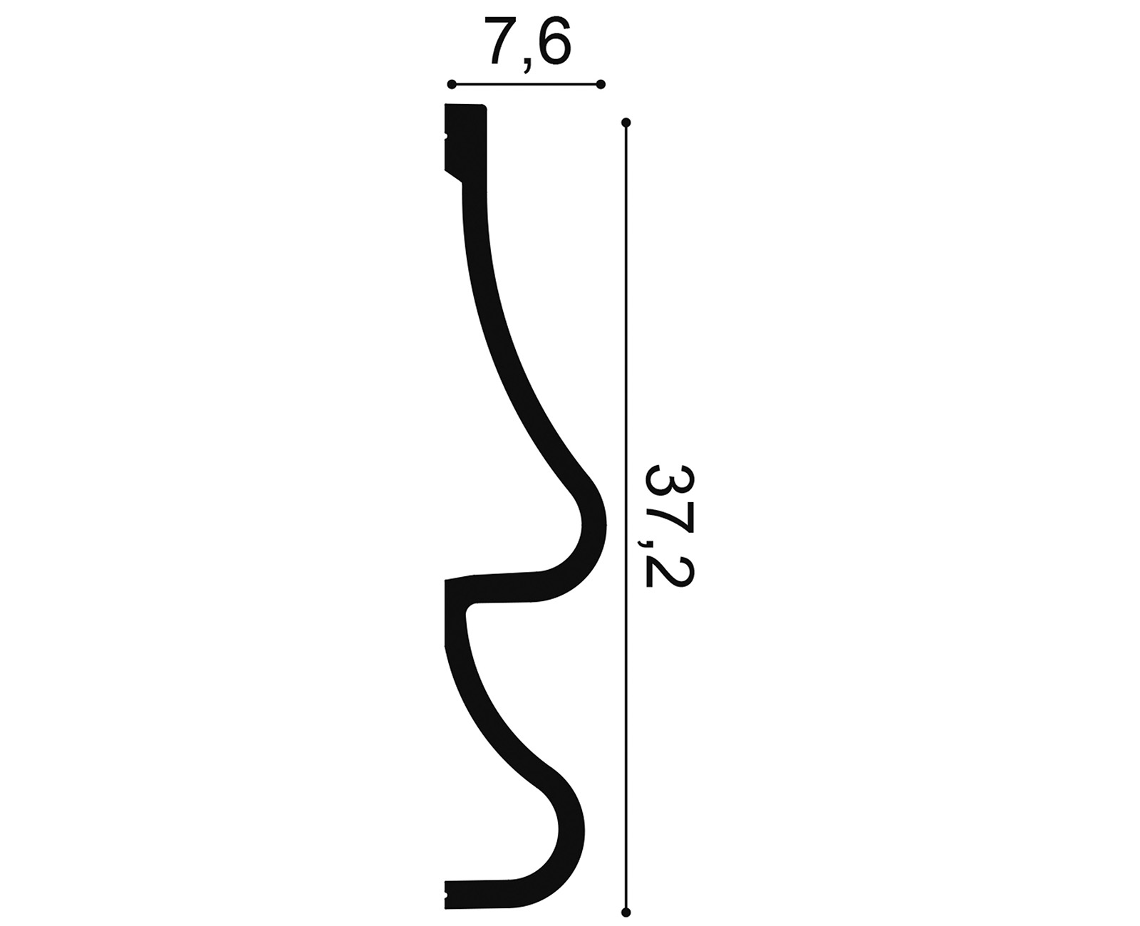             Modanatura moderna per pareti Avana - P3071
        