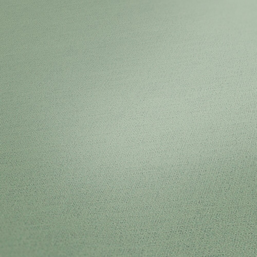             Linen look wallpaper sage green with embossed structure - green
        