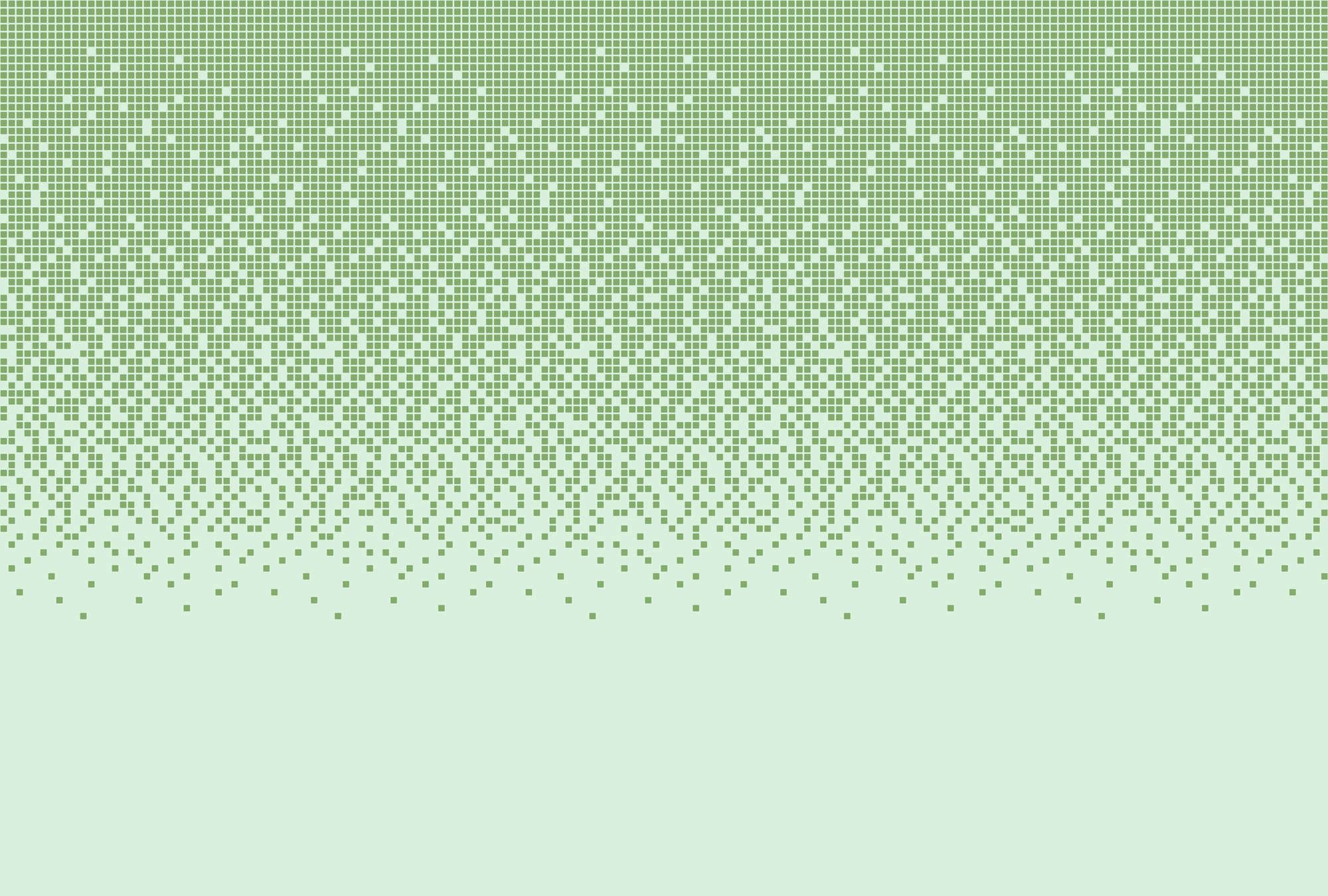             papier peint en papier panoramique »pixi mint« - motif mosaïque style pixel - vert | intissé légèrement structuré
        