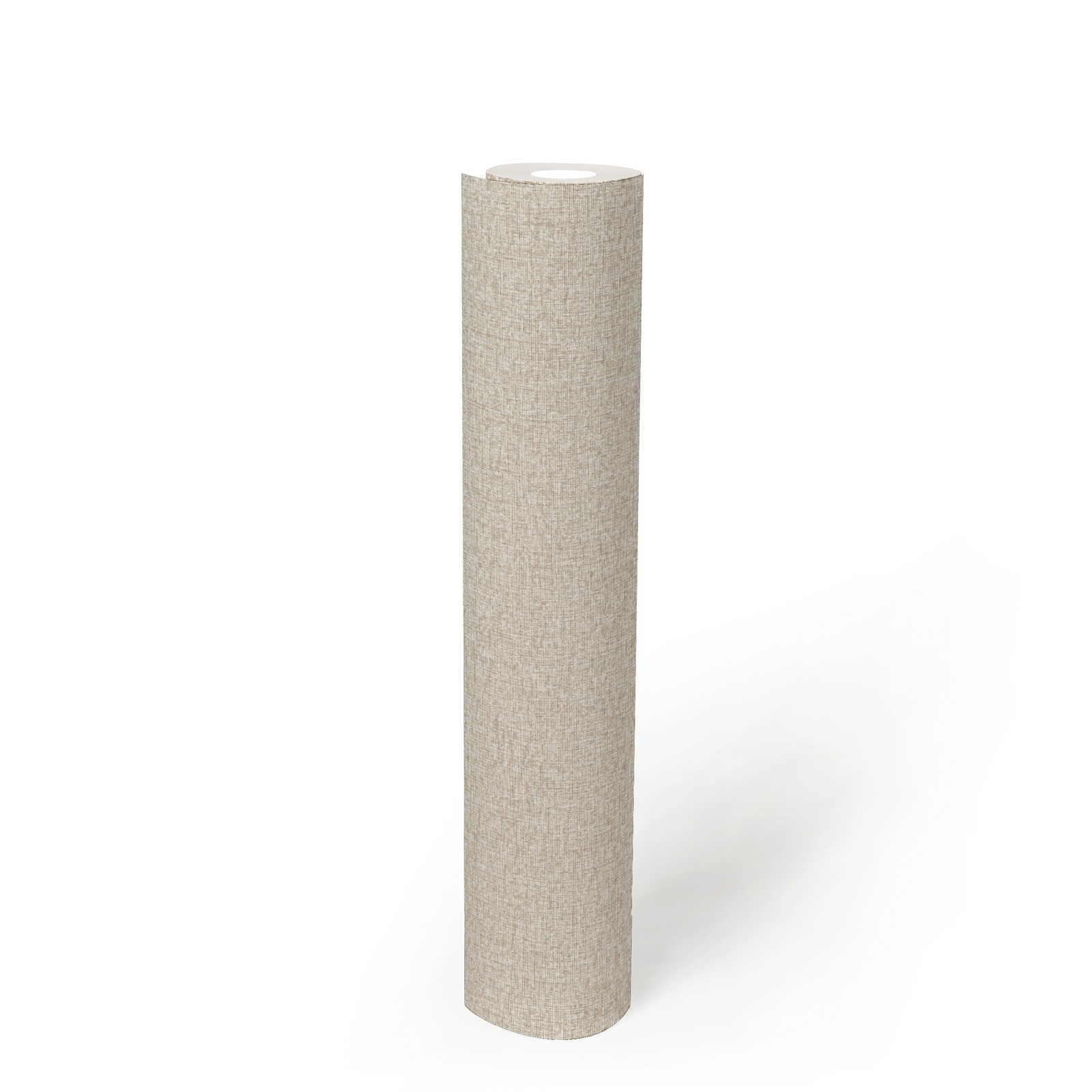             papier peint en papier intissé aspect tissé uni à texture légère, mat - taupe, beige, gris
        