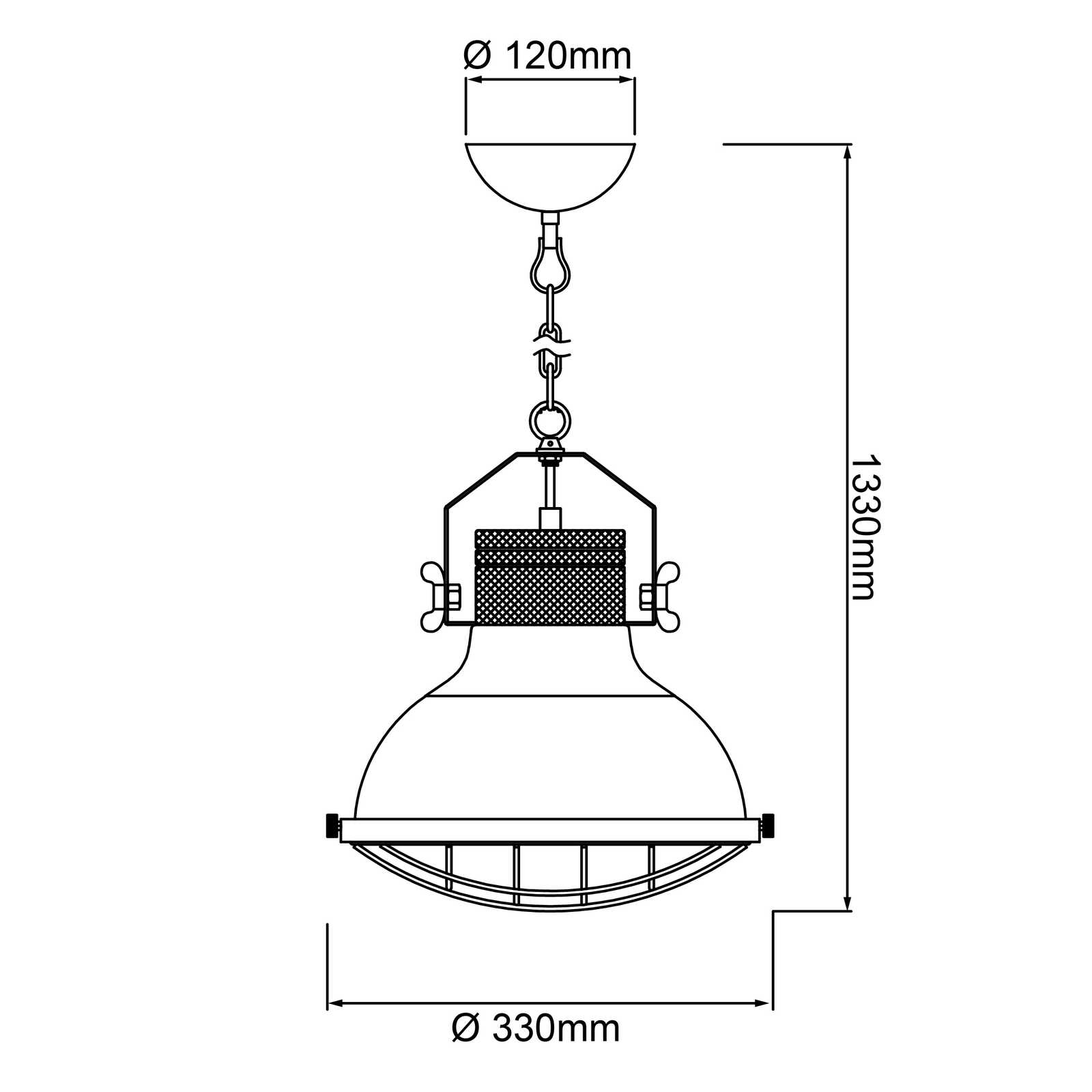             Houten hanglamp - Florian 1 - Zwart
        