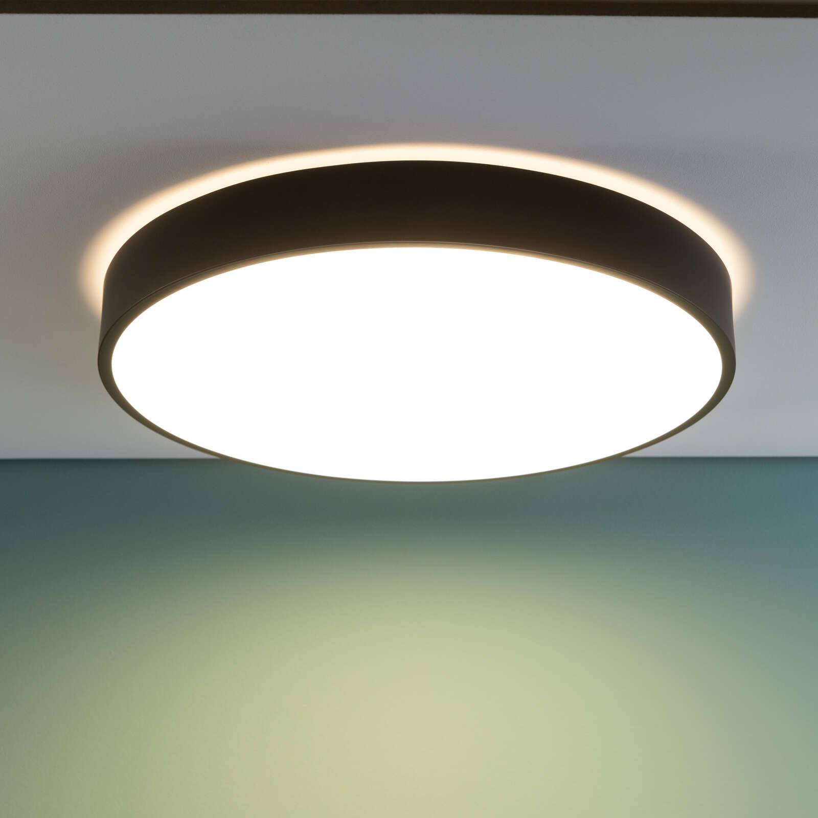             Plastic ceiling light - Niklas 8 - Black
        