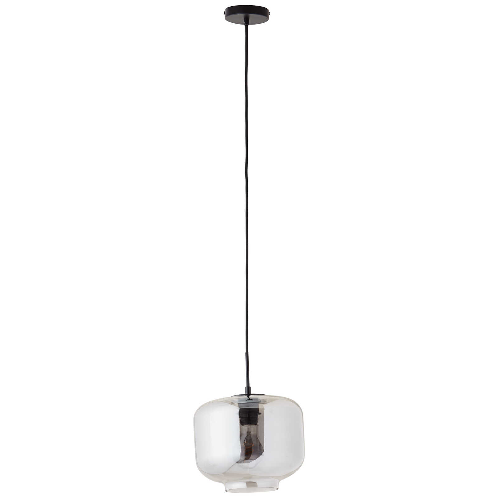             Glazen hanglamp - Keno 2 - Grijs
        