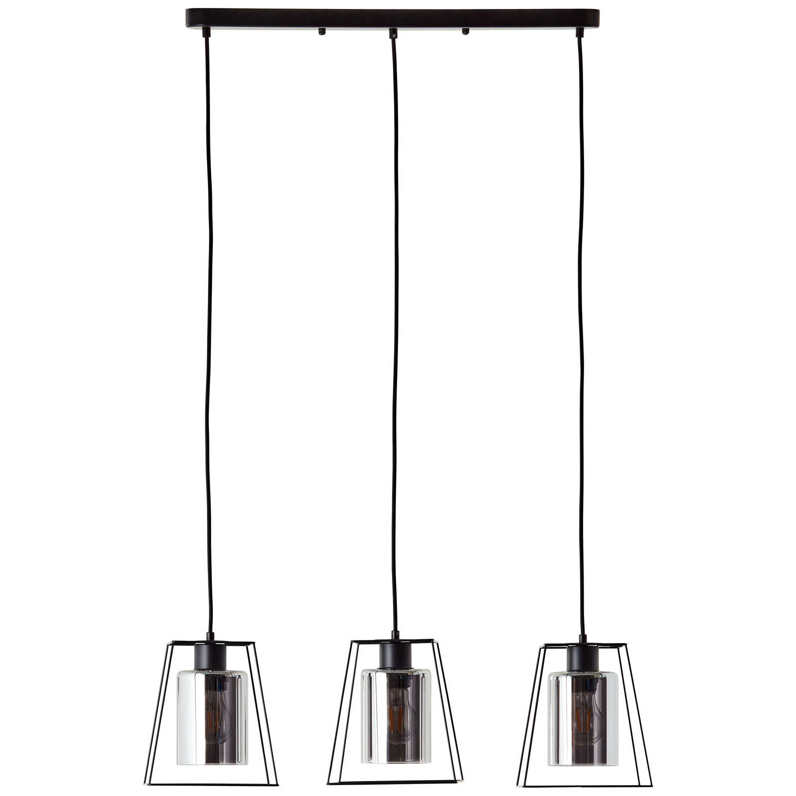             Glazen hanglamp - Lennox 1 - Zwart
        