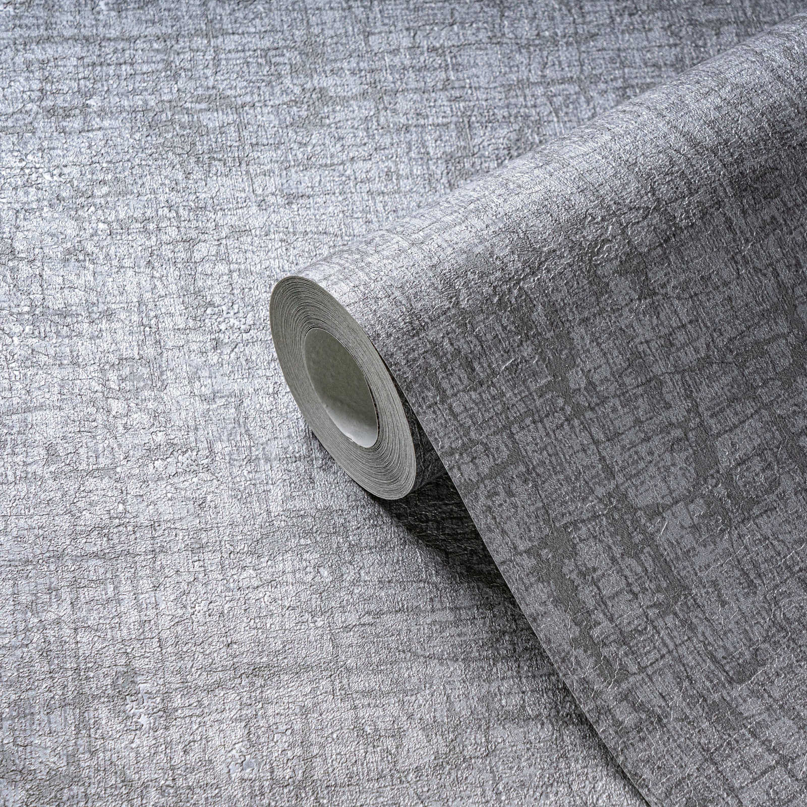             Carta da parati non tessuta con aspetto tessile leggermente lucido - grigio, grigio scuro
        