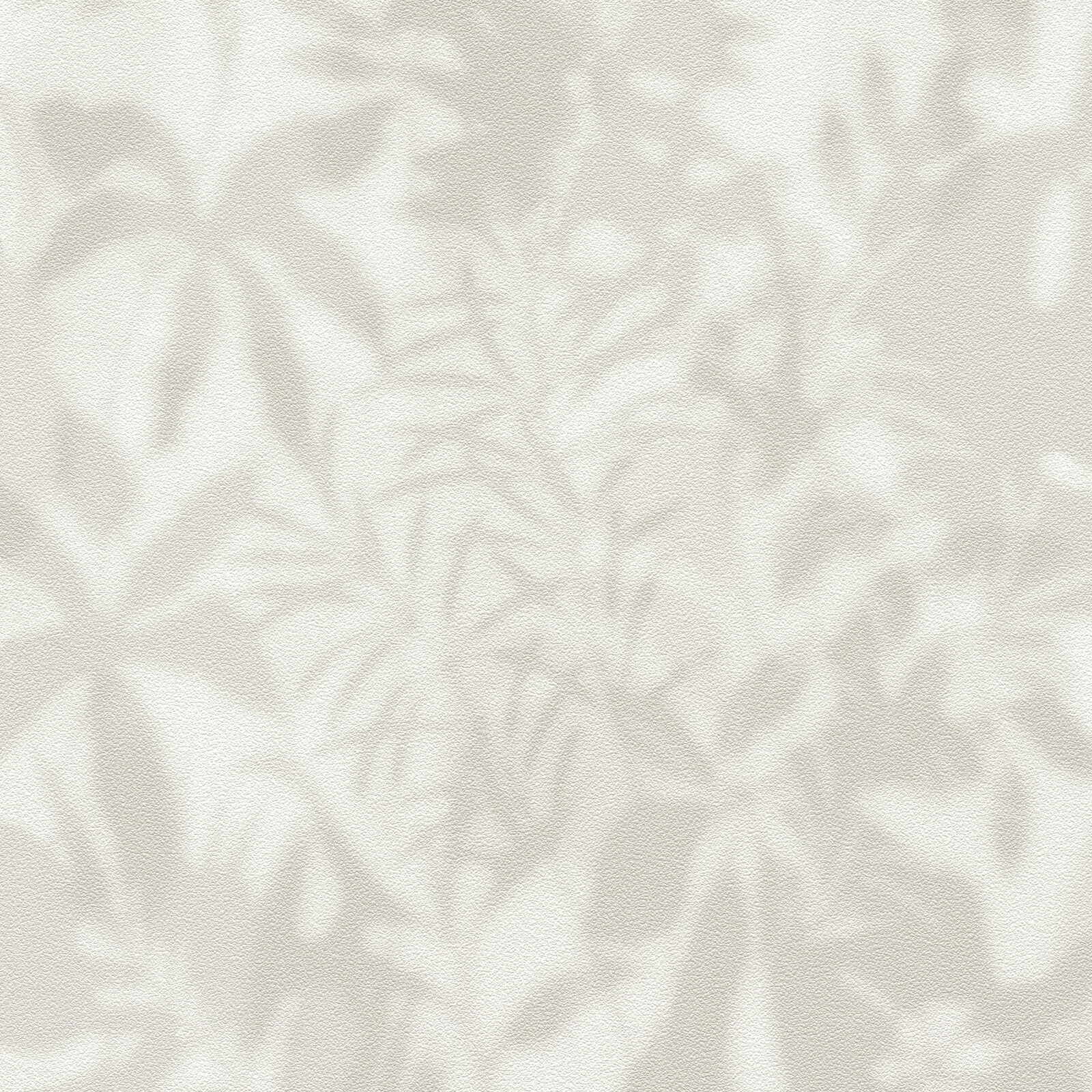 Daniel Hechter papier peint intissé avec motif à feuilles discret dans l'optique de l'ombre - gris, beige
