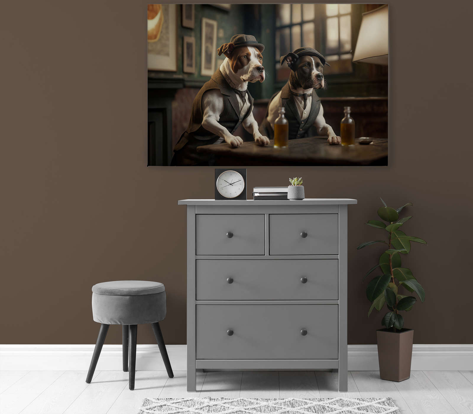             Toile KI »Doggy Bar 2« - 120 cm x 80 cm
        