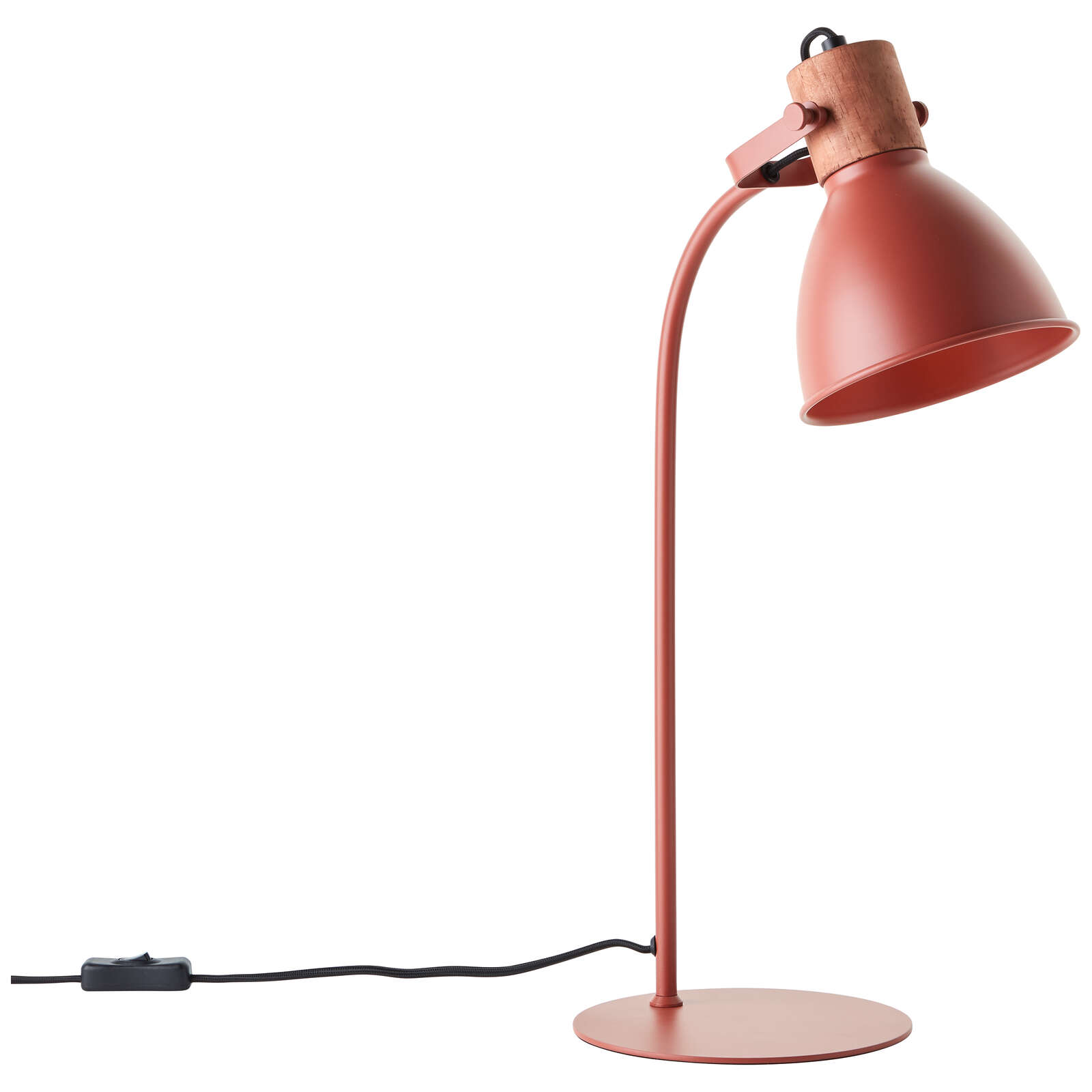             Lampe de table en bois - Franziska 2 - Rouge
        