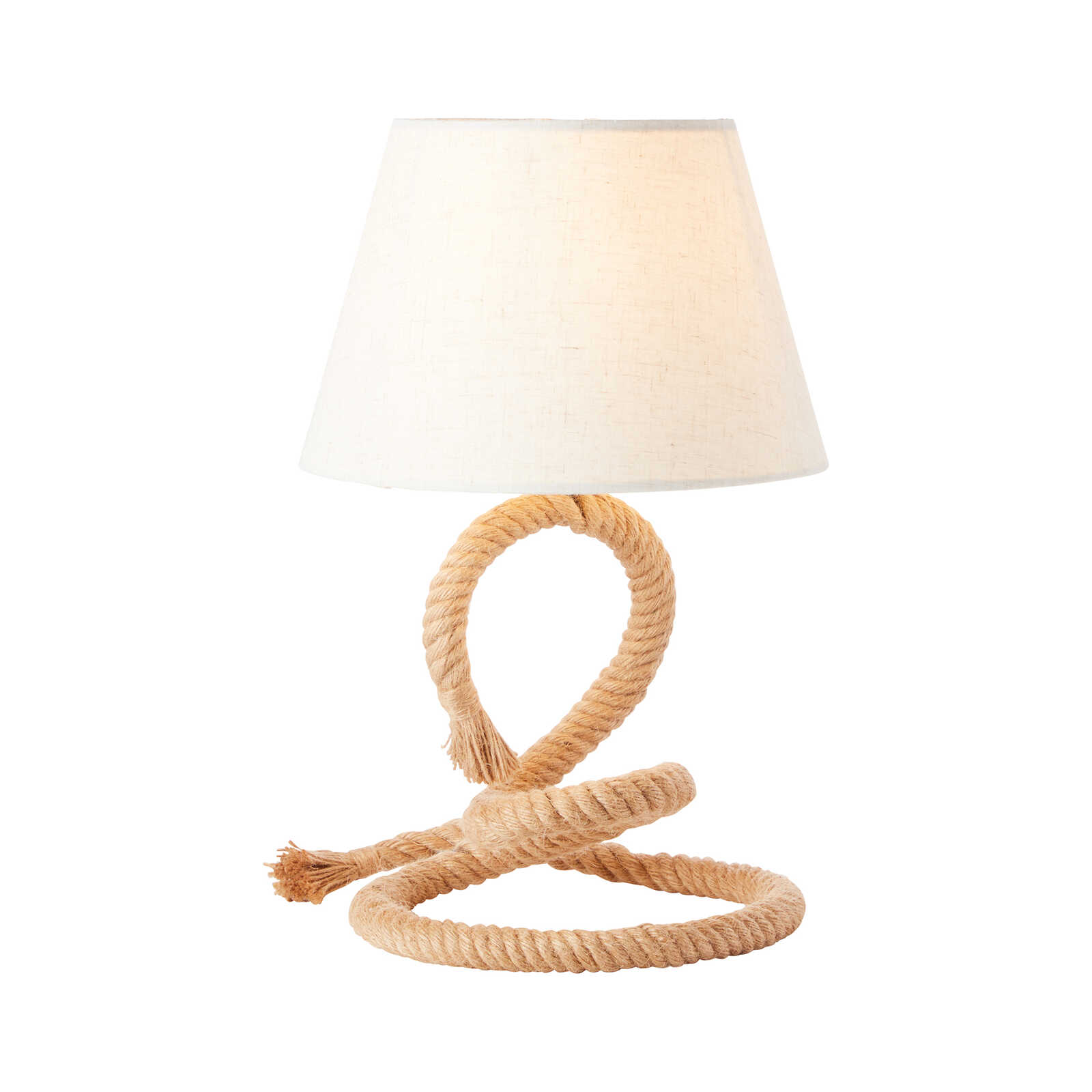Lámpara de mesa textil - Milan 1 - Marrón
