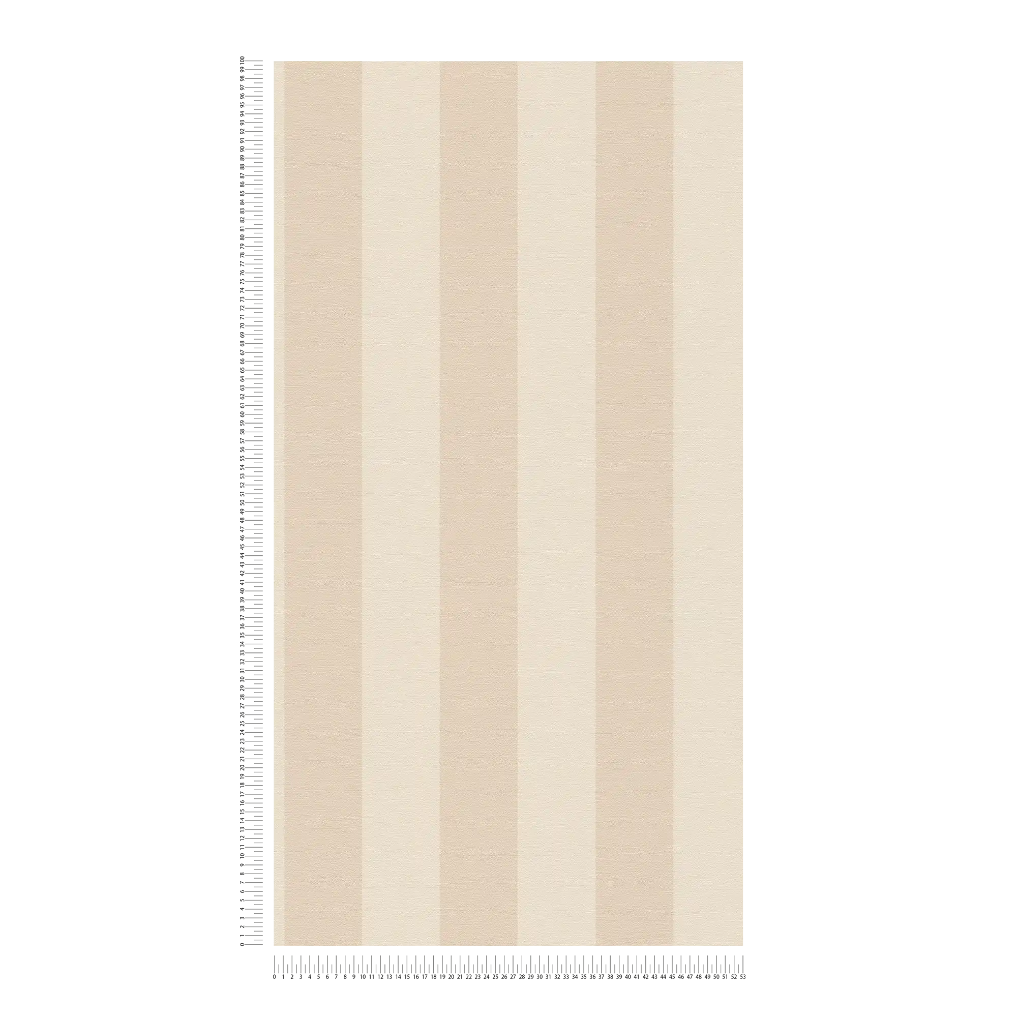             Papier peint intissé à rayures aspect lin sans PVC - beige, blanc
        