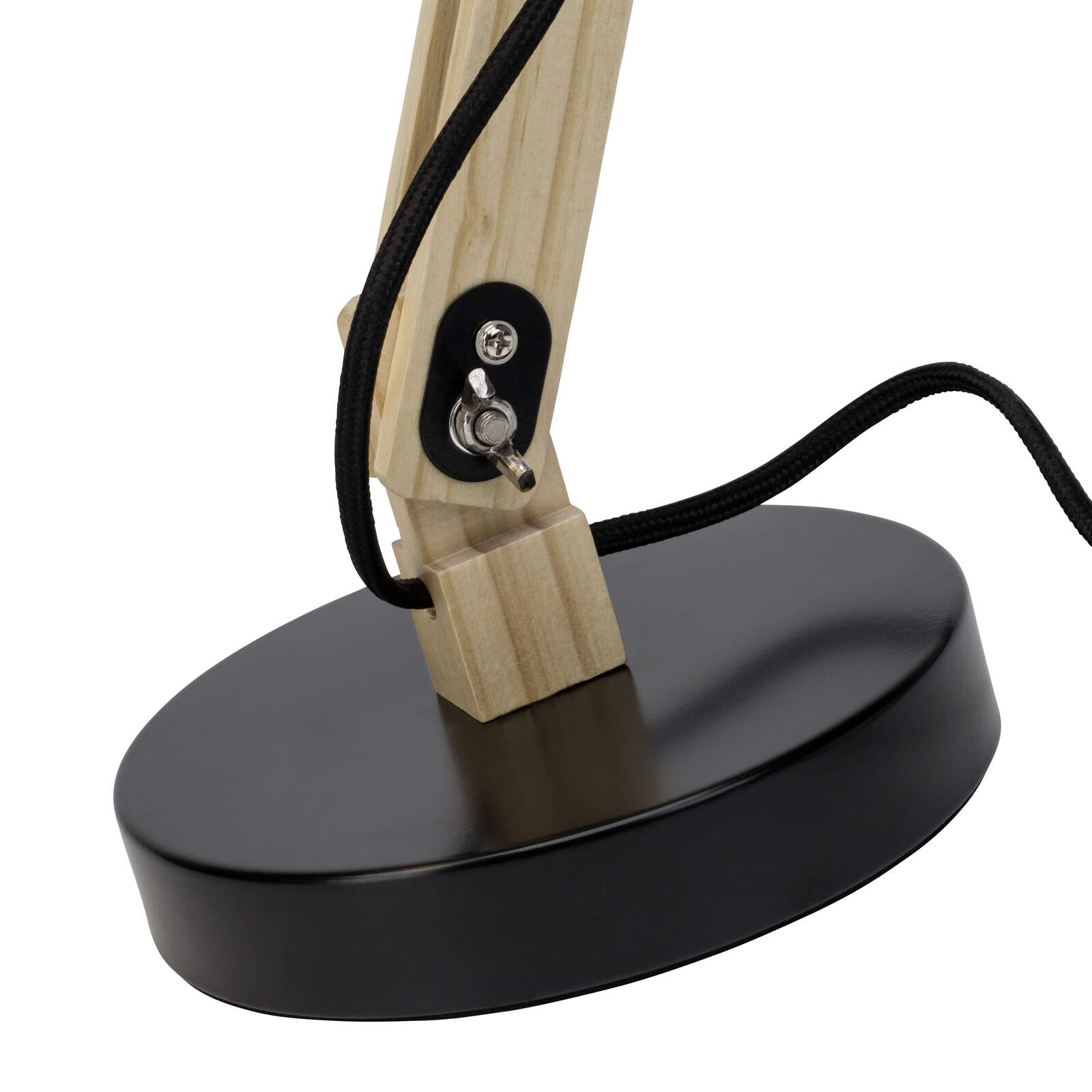            Lámpara de mesa de madera - Lisa 2 - Negro
        