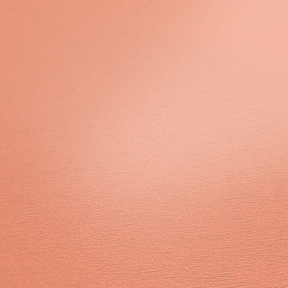             Single-coloured non-woven wallpaper with a soft texture - Pink
        