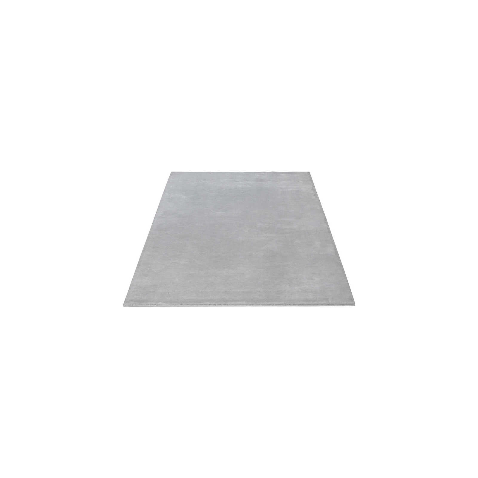 Acogedora alfombra de pelo alto en gris suave - 150 x 80 cm
