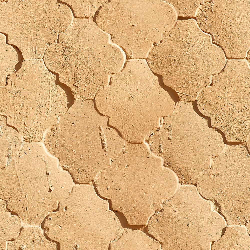             Digital behang »siena« - Mediterraan tegelpatroon in zandkleuren - Gladde, licht parelmoerglanzende vliesstof
        