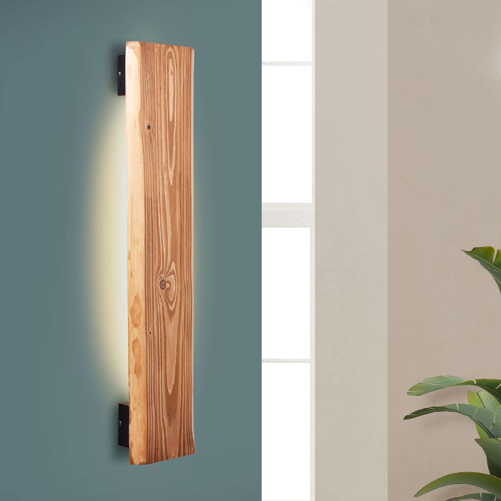             Wooden wall light - Gabriel - Brown
        