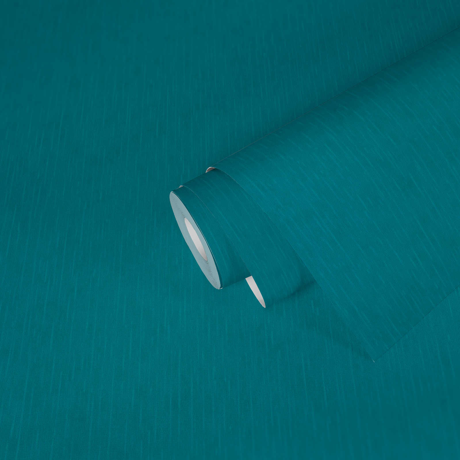             VERSACE wallpaper turquoise plain with structure embossing
        