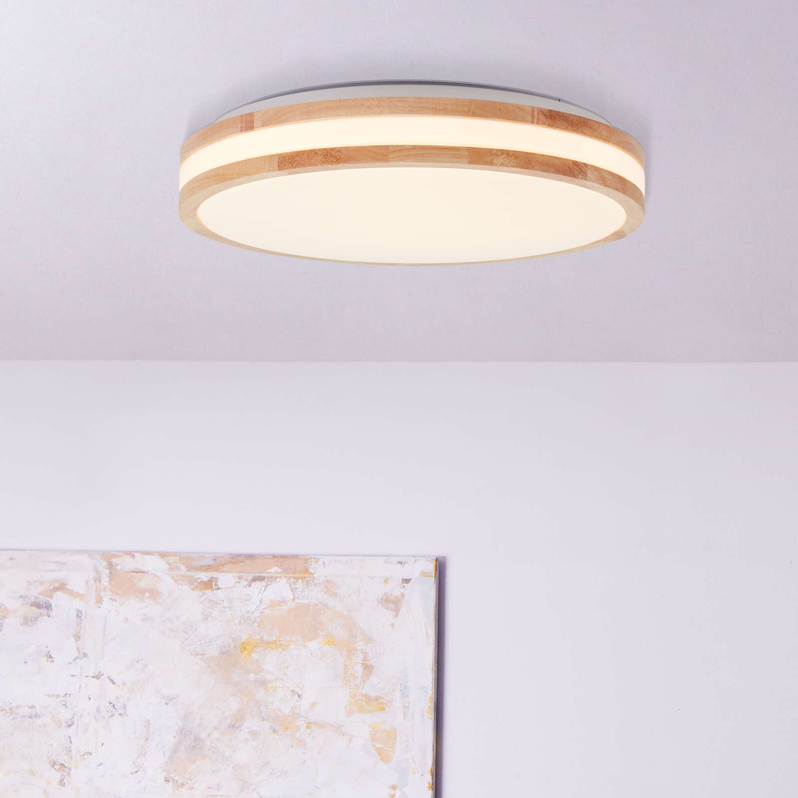             Wooden wall and ceiling light - Kristin - Brown
        