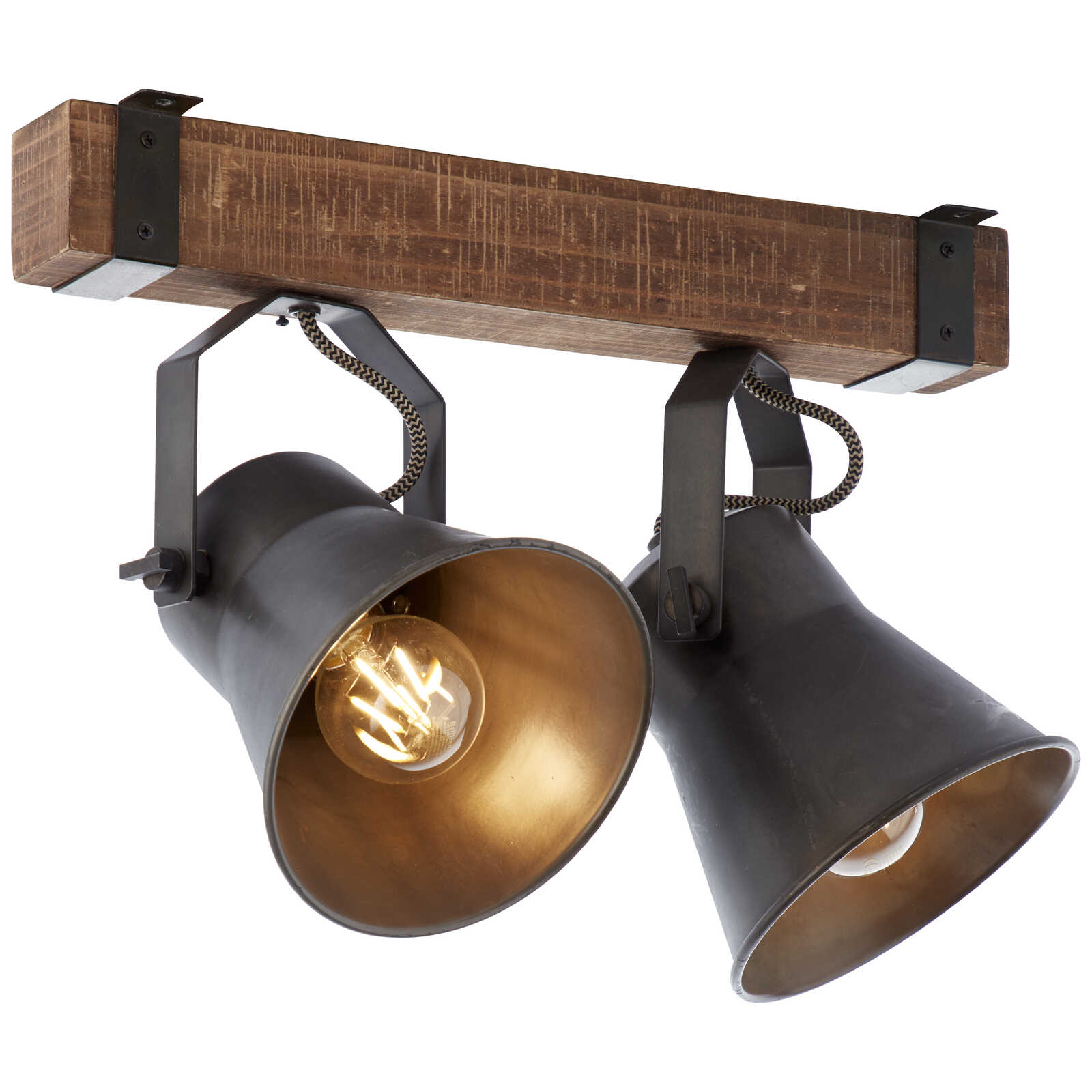             Wooden spotlight bar - Eva 2 - Metallic
        
