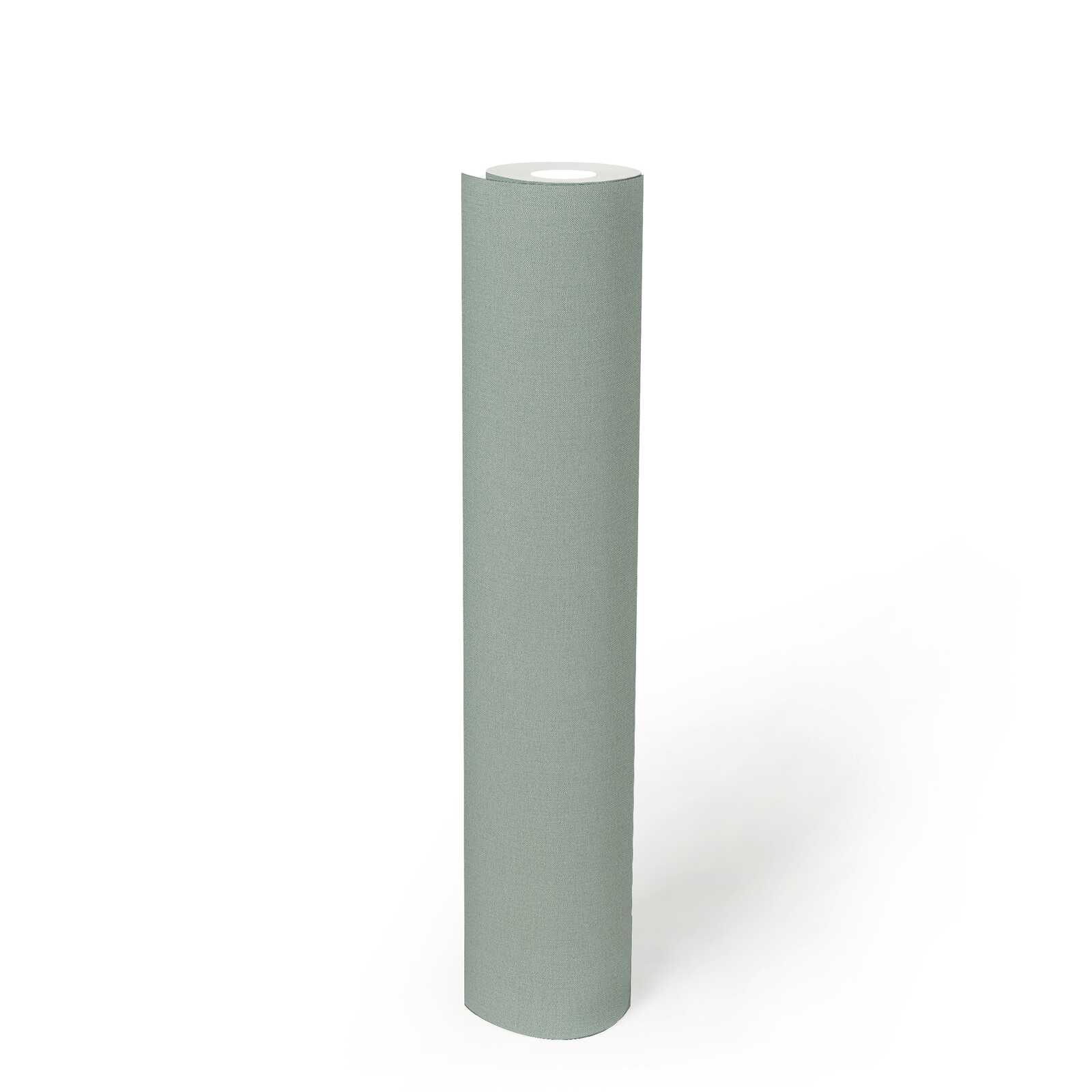             Plain non-woven wallpaper with a light texture - green
        