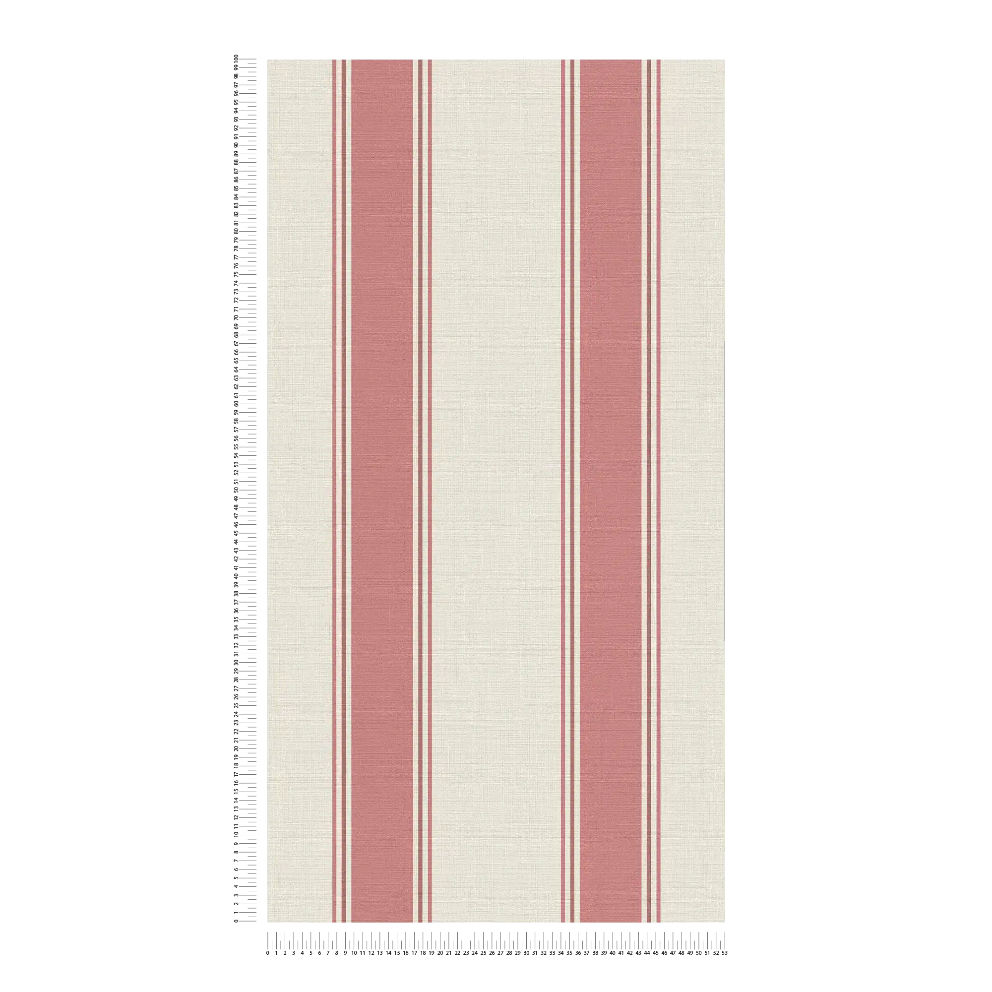             Classic striped wallpaper with a light texture - cream, red
        