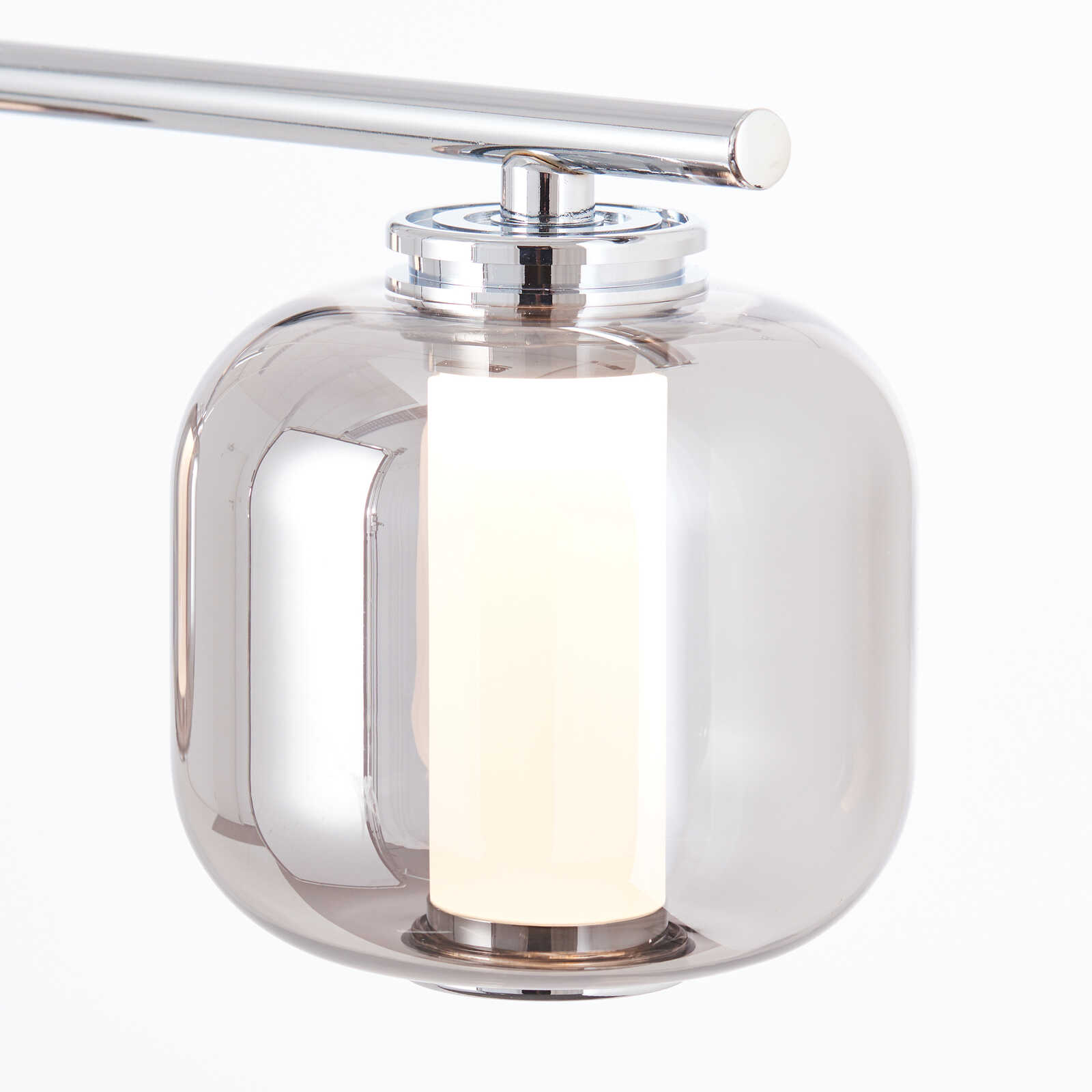             Glass pendant light - Martin 1 - Grey
        