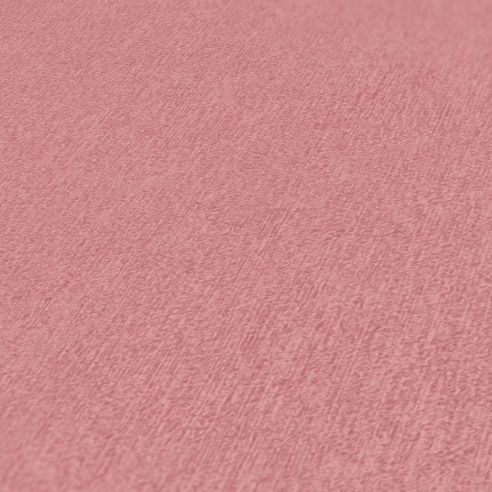             Papier peint intissé uni & mat avec motif structuré - rose
        