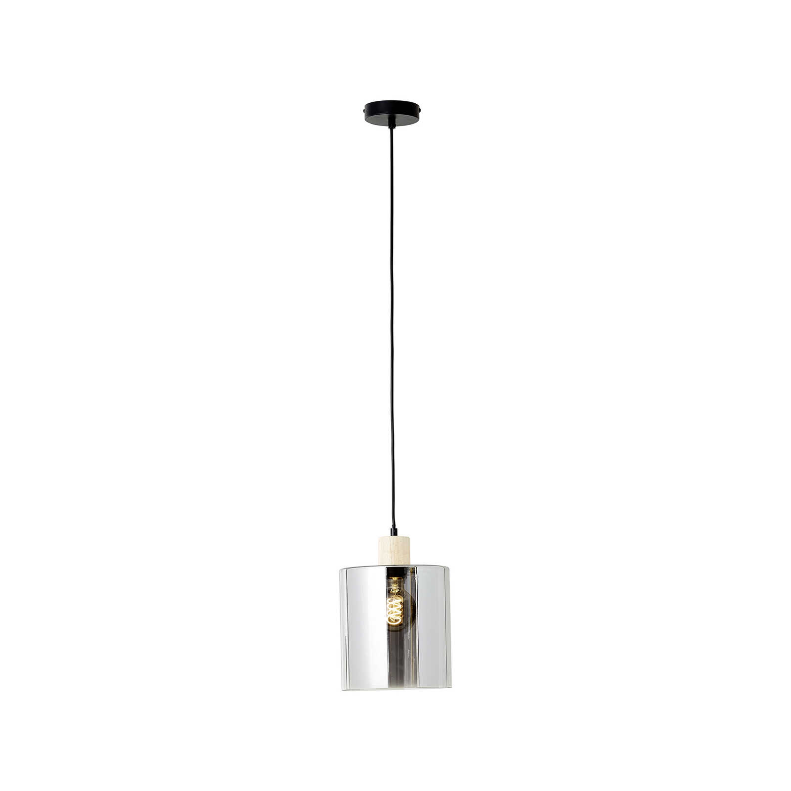 Glazen hanglamp - Tim 1 - Bruin
