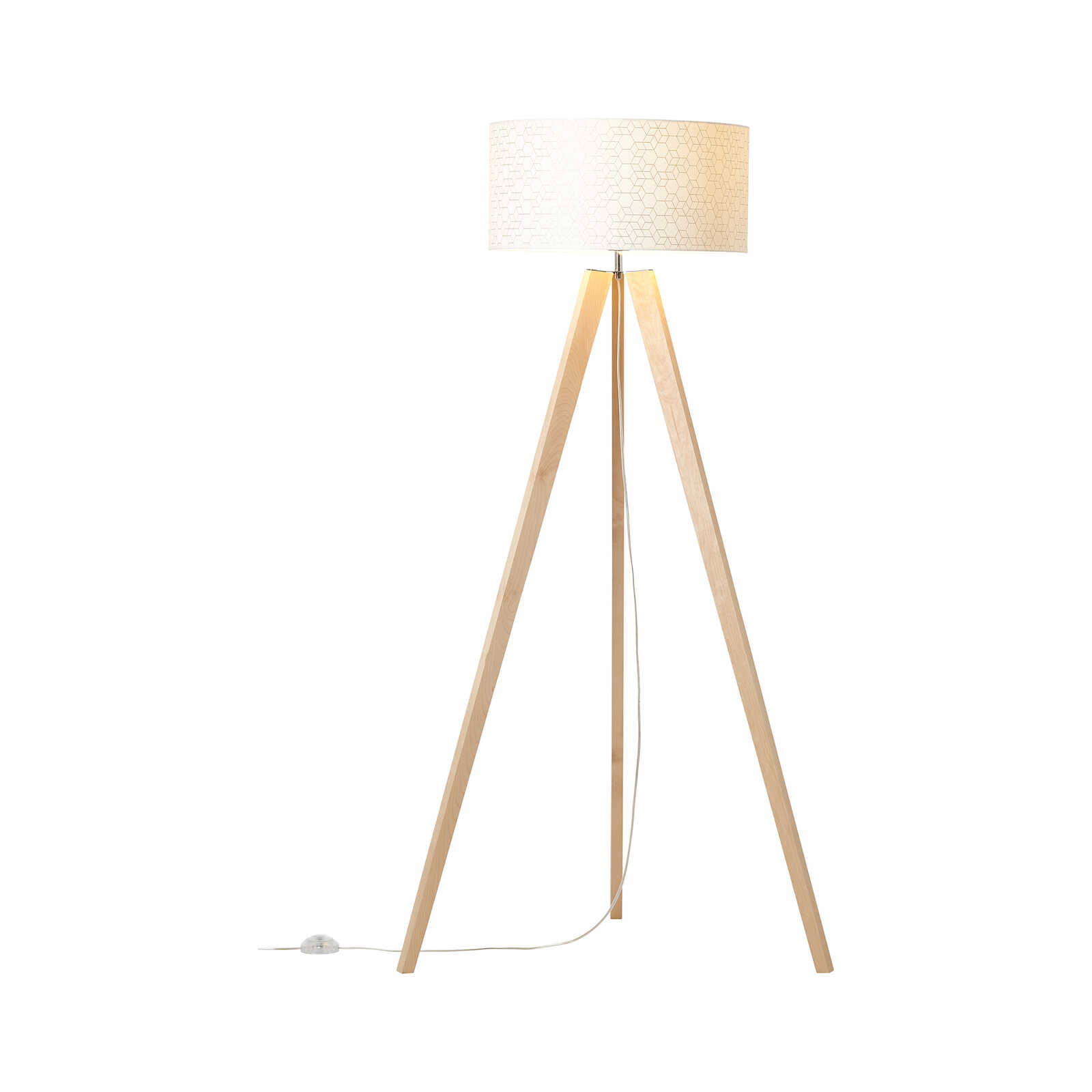 Floor lamp made of textile - Hannes 11 - Brown
