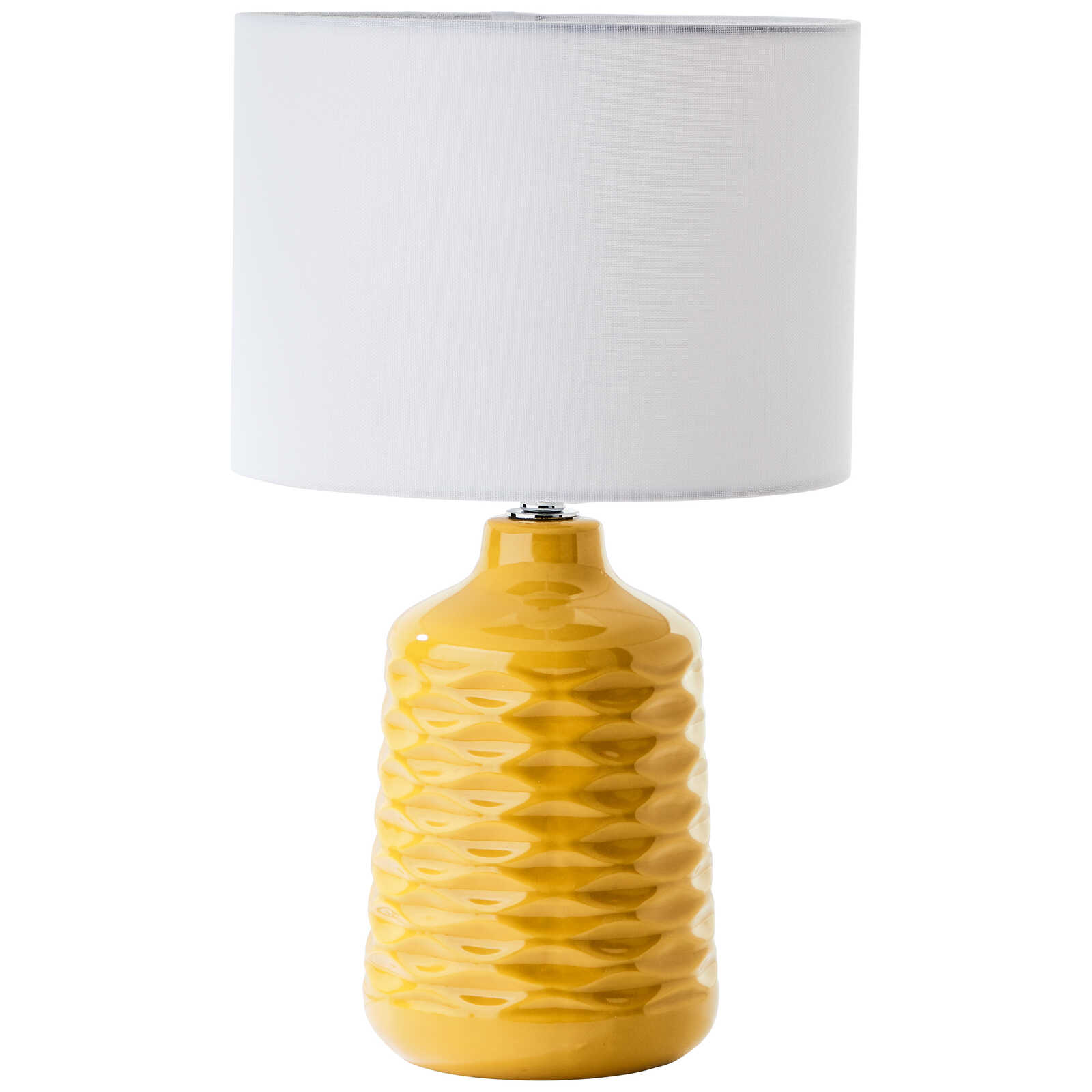             Lámpara de mesa textil - Jasper 4 - Amarillo
        