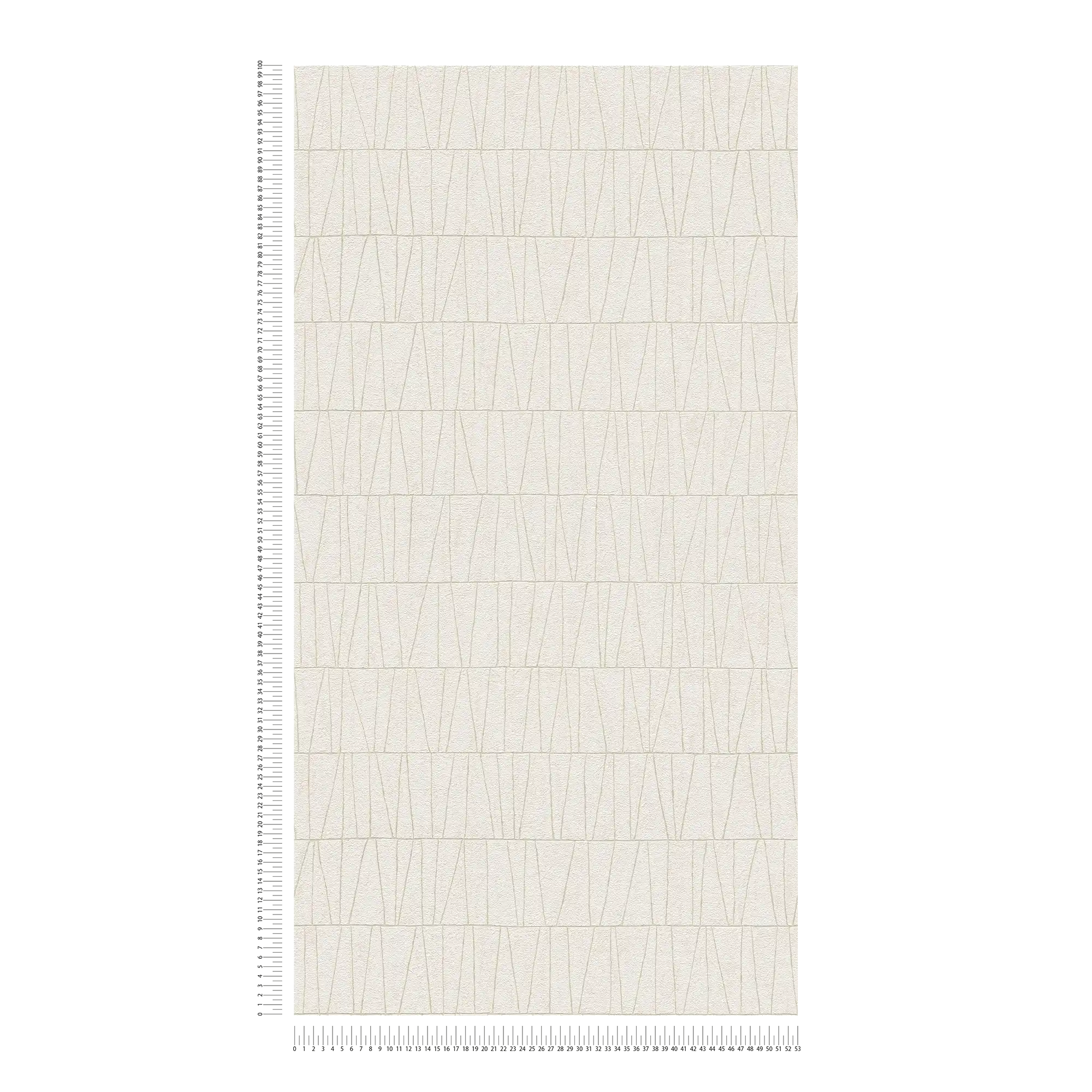             Pattern wallpaper with linear arrangement - white, gold
        