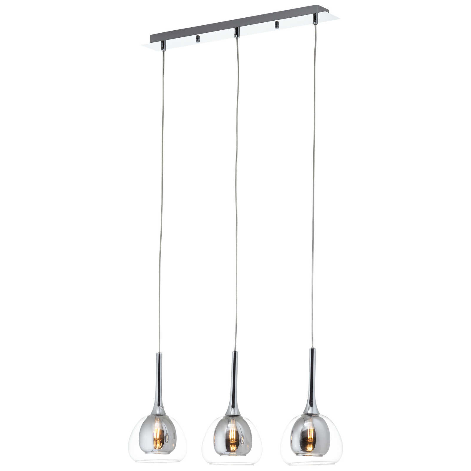             Glazen hanglamp - Iris 3 - Metallic
        