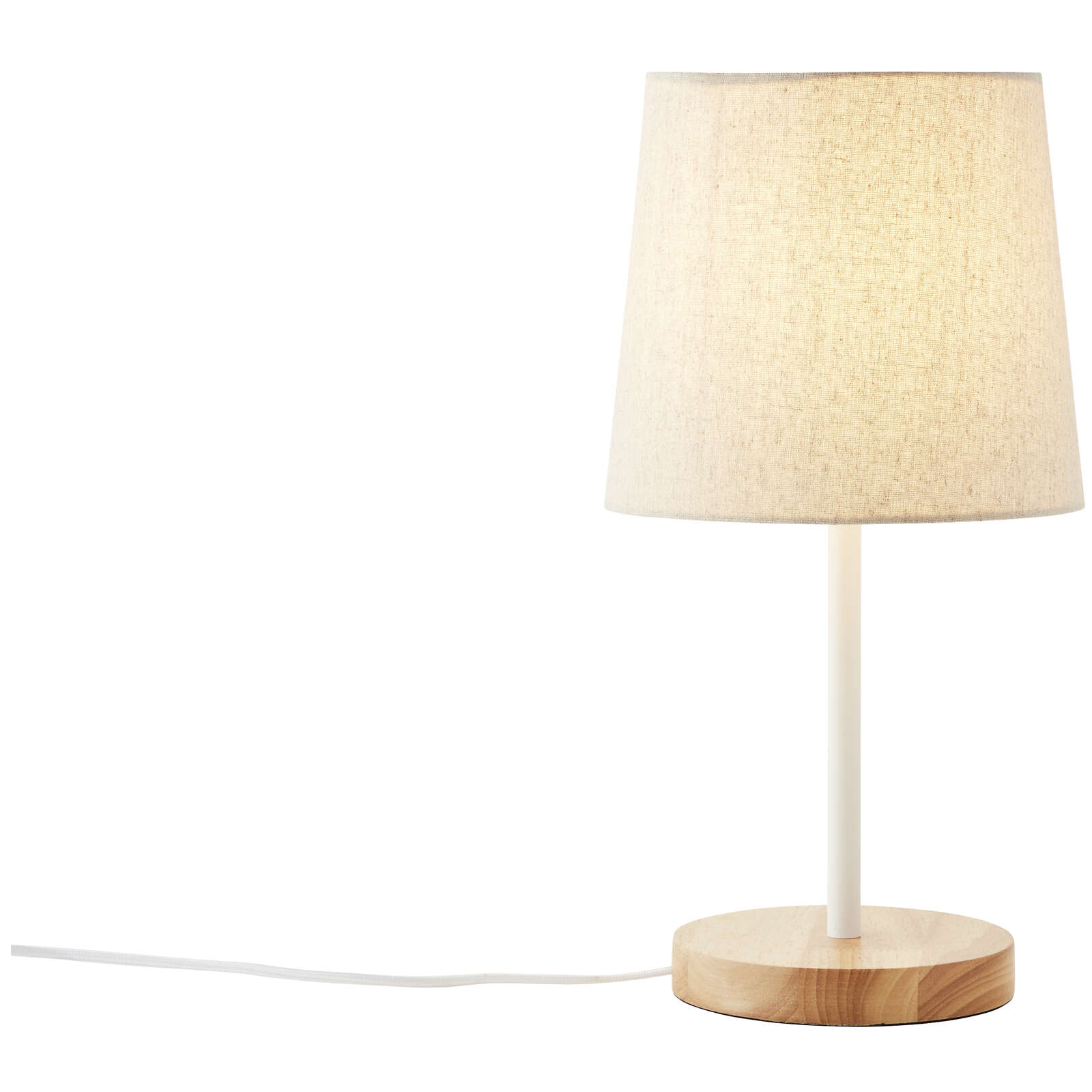             Lampe de table en textile - Lenni 1 - Marron
        
